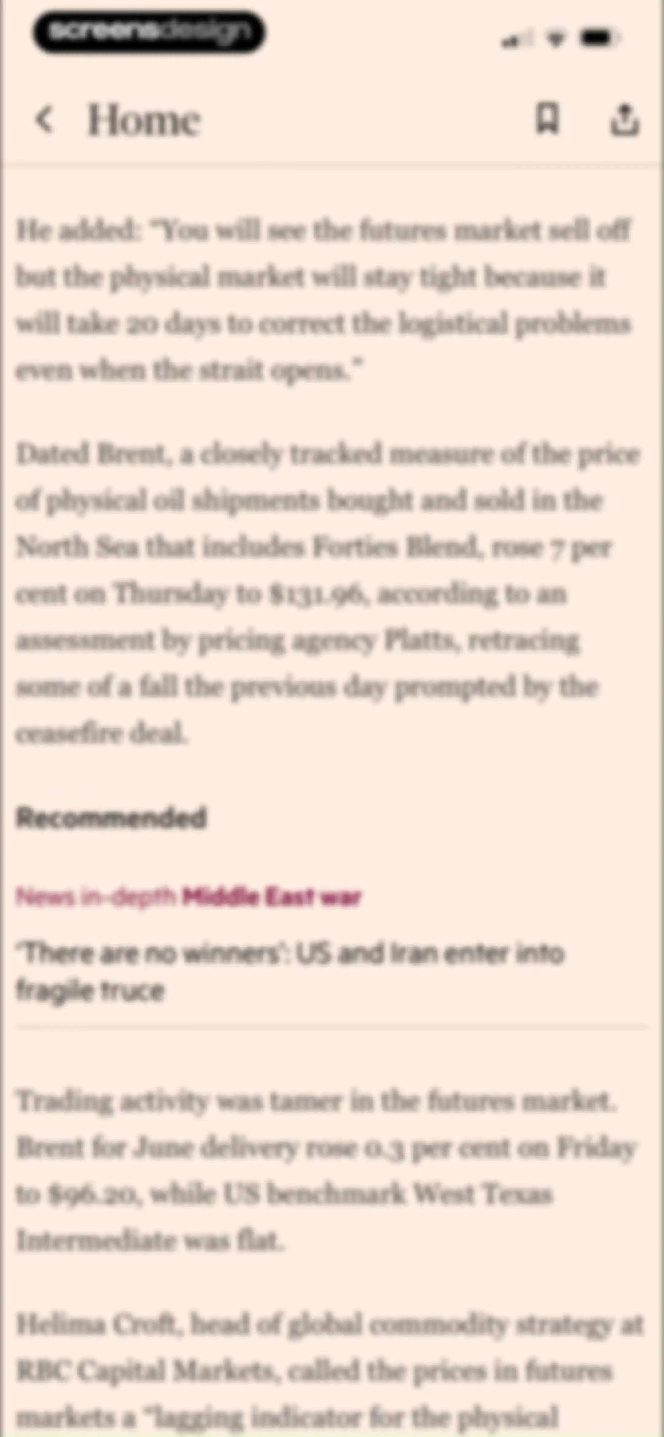Financial Times: Business News screen 38