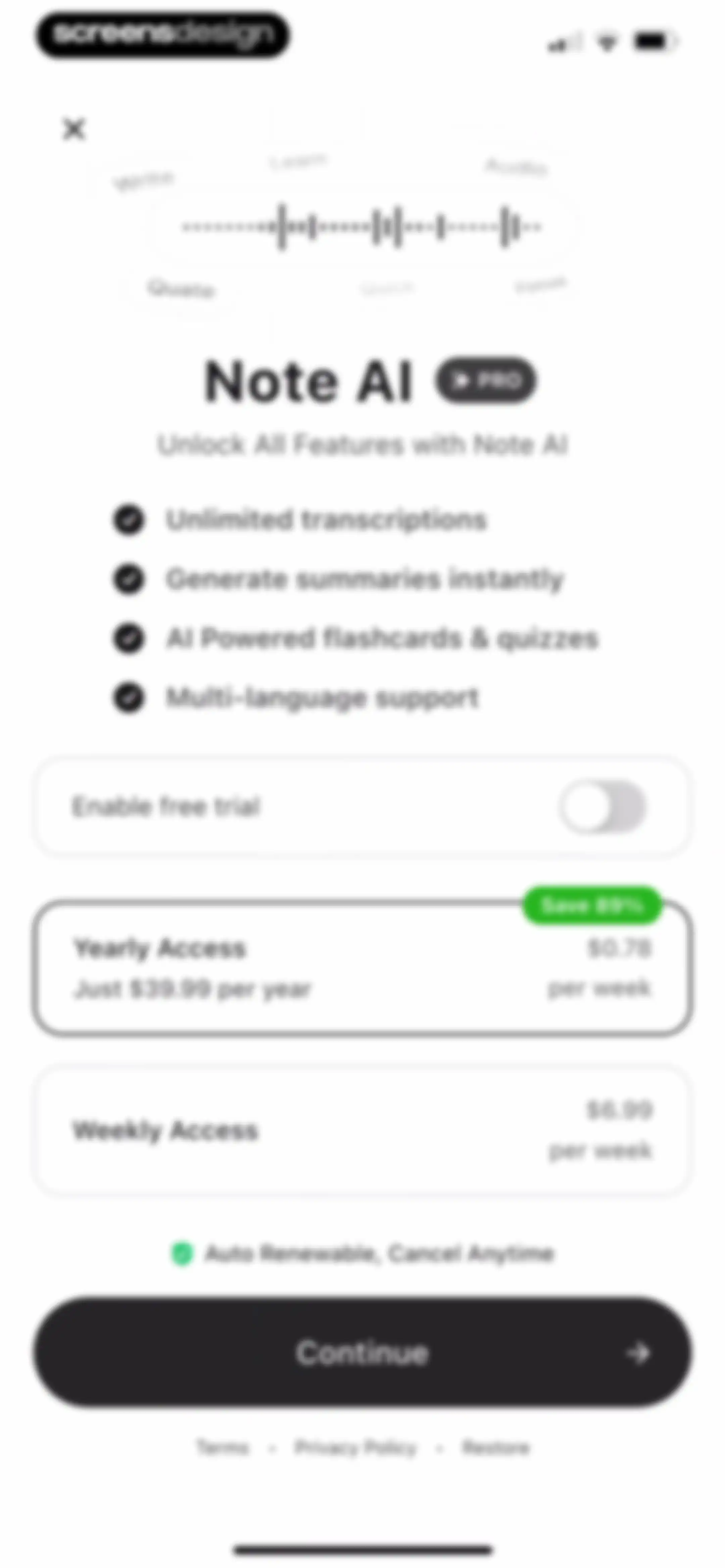 Note AI: Smart Note Taker screen 8