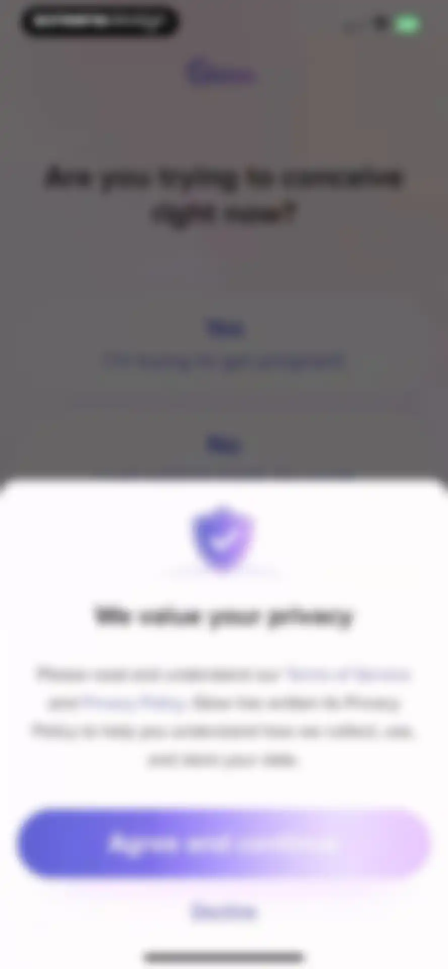 Glow Ovulation & Period App screen 3