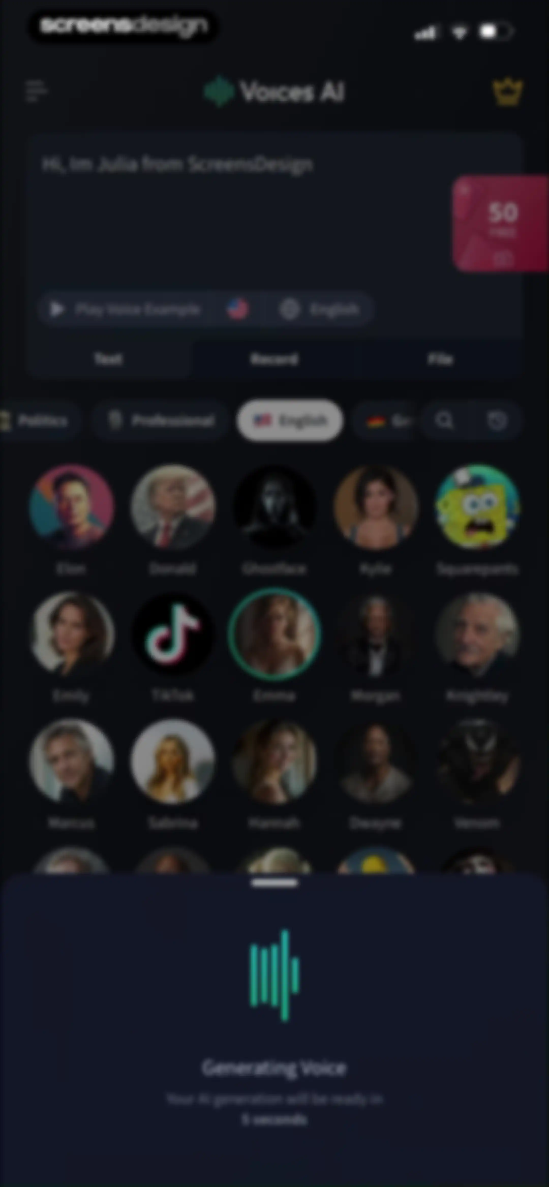 Voices AI: Change Your Voice screen 24