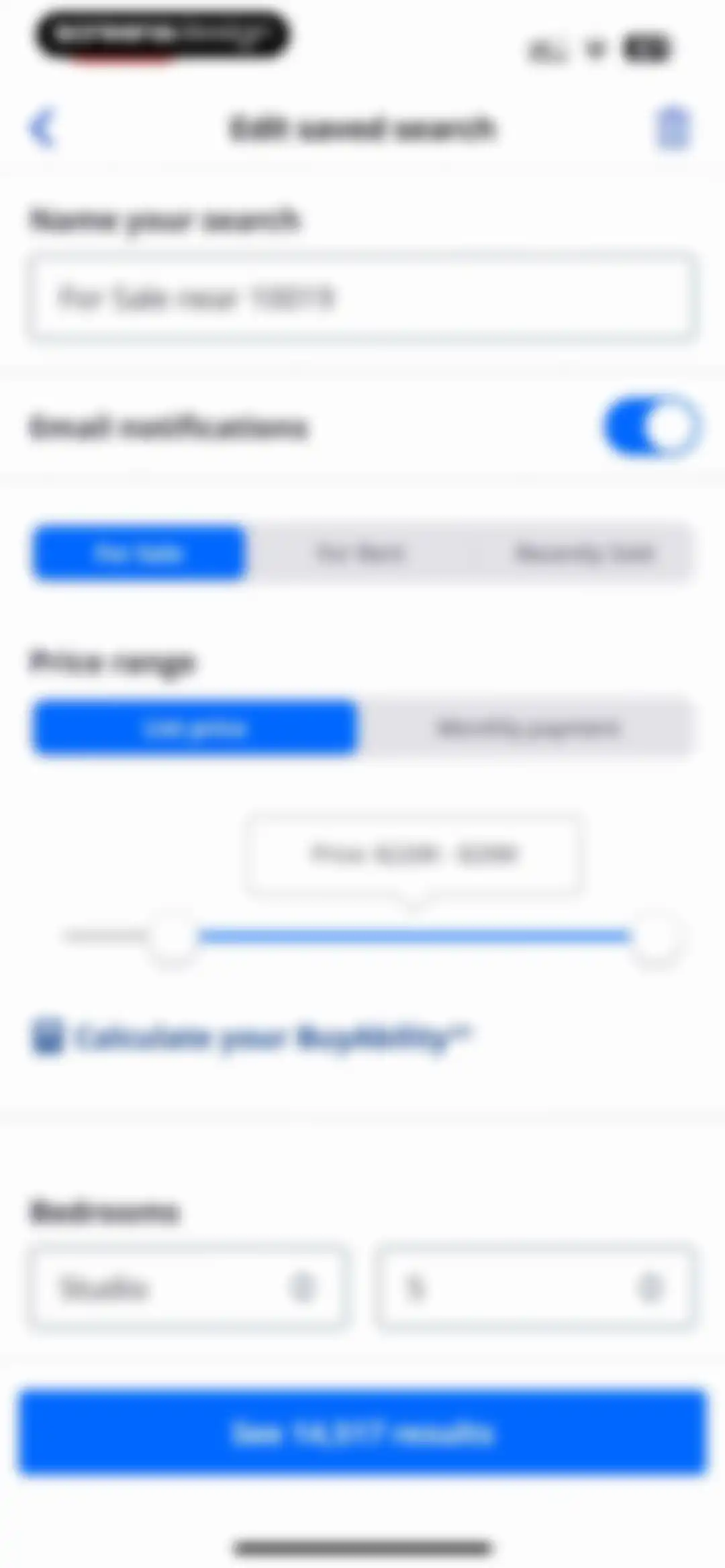 Zillow Real Estate & Rentals screen 100