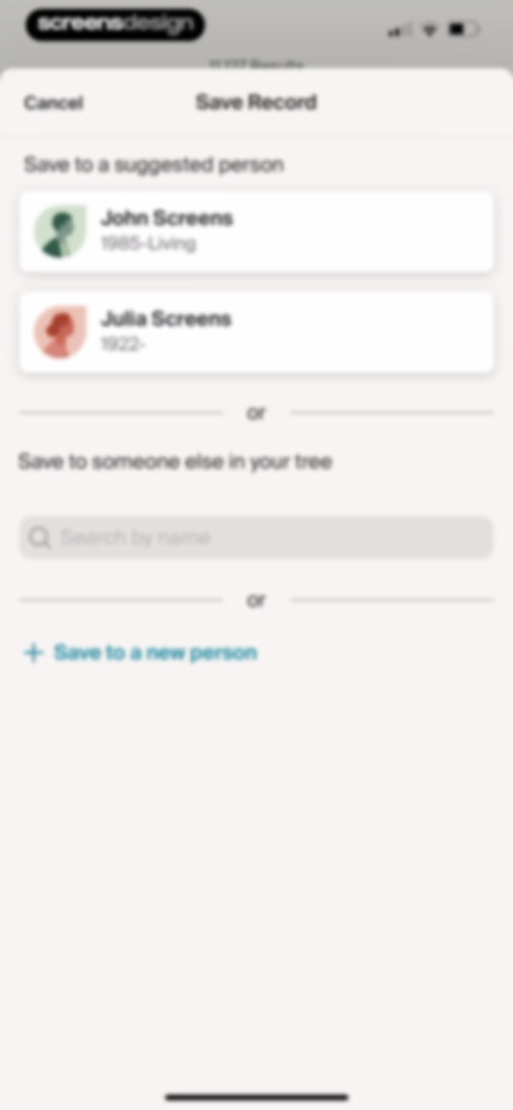 Ancestry: Family History & DNA screen 199