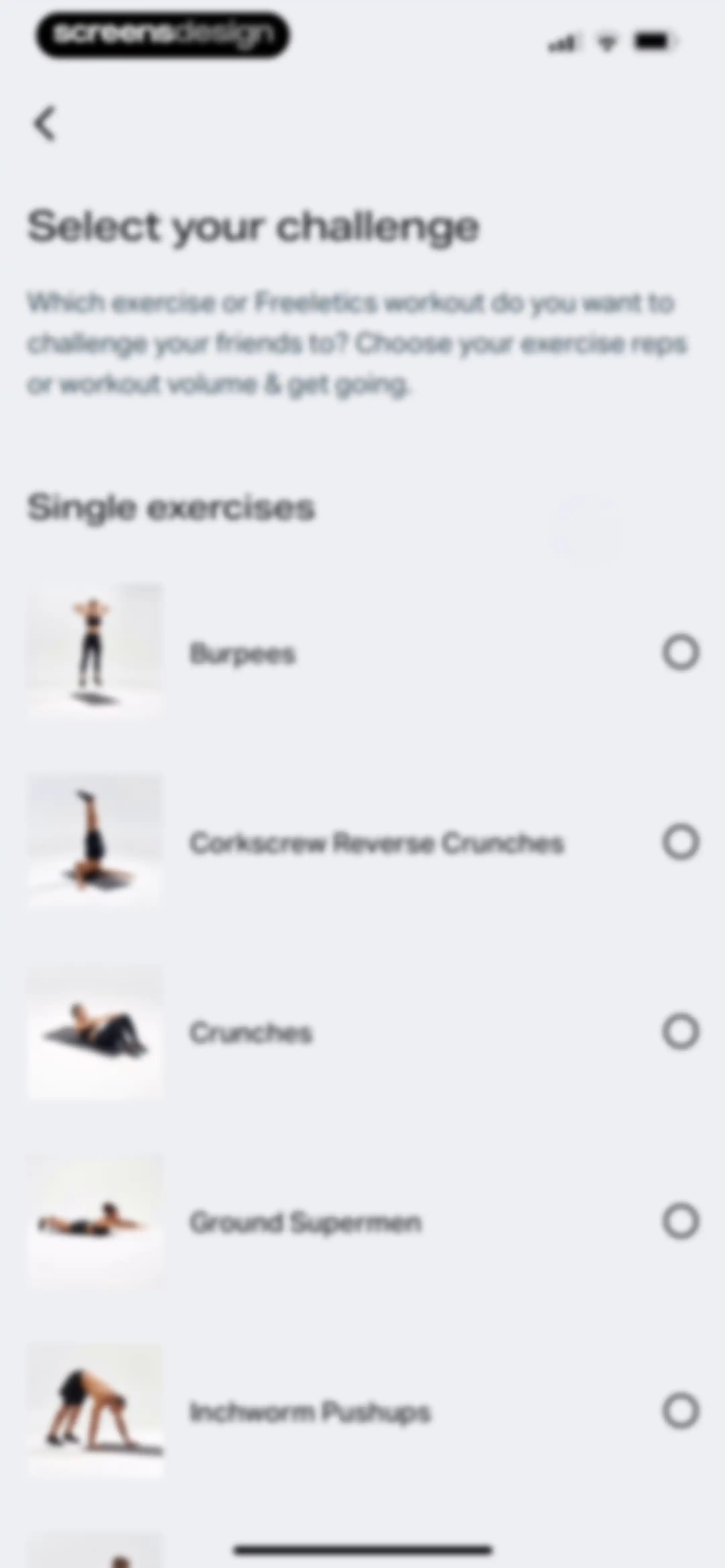 Freeletics: Workouts & Fitness screen 144
