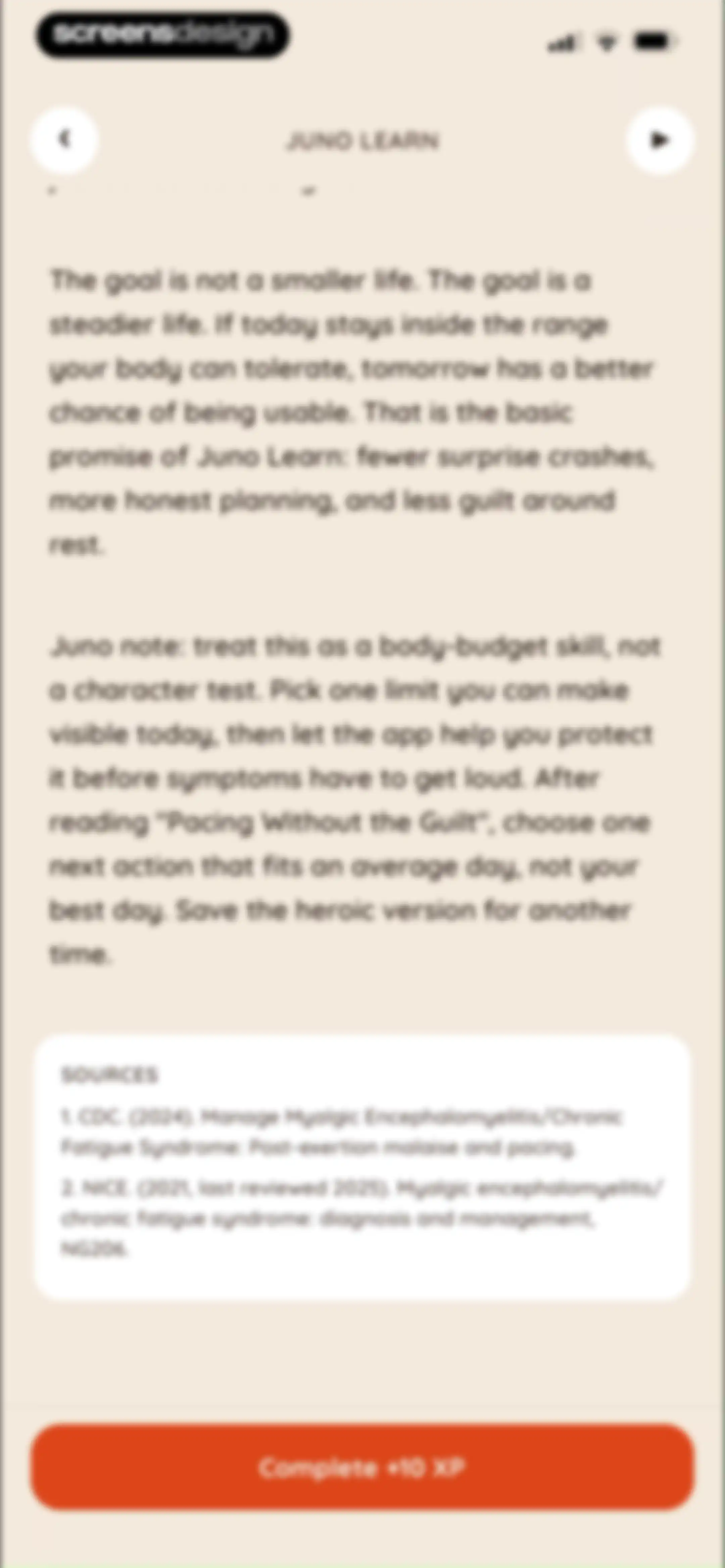 Juno: Chronic Illness Support screen 78