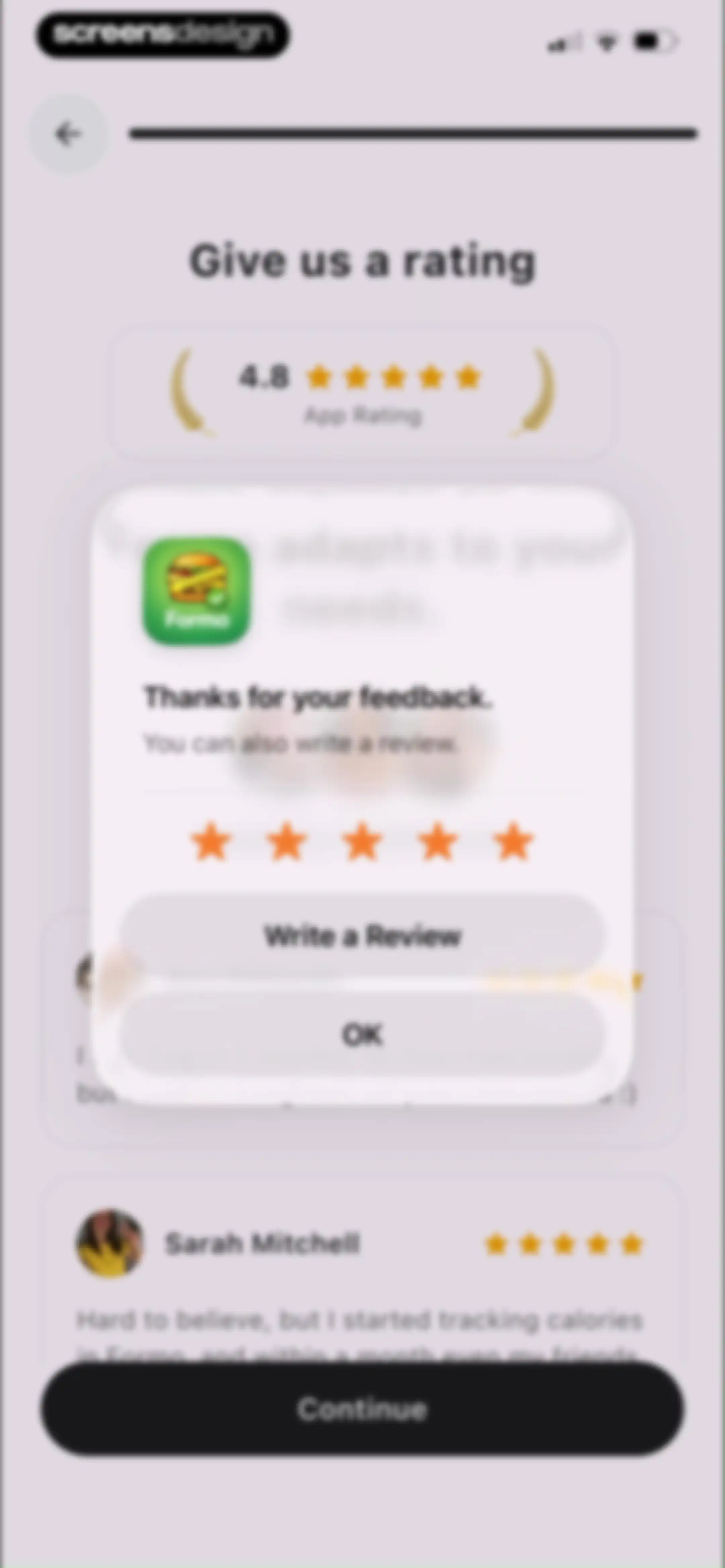 Formo - Calorie Counter screen 20