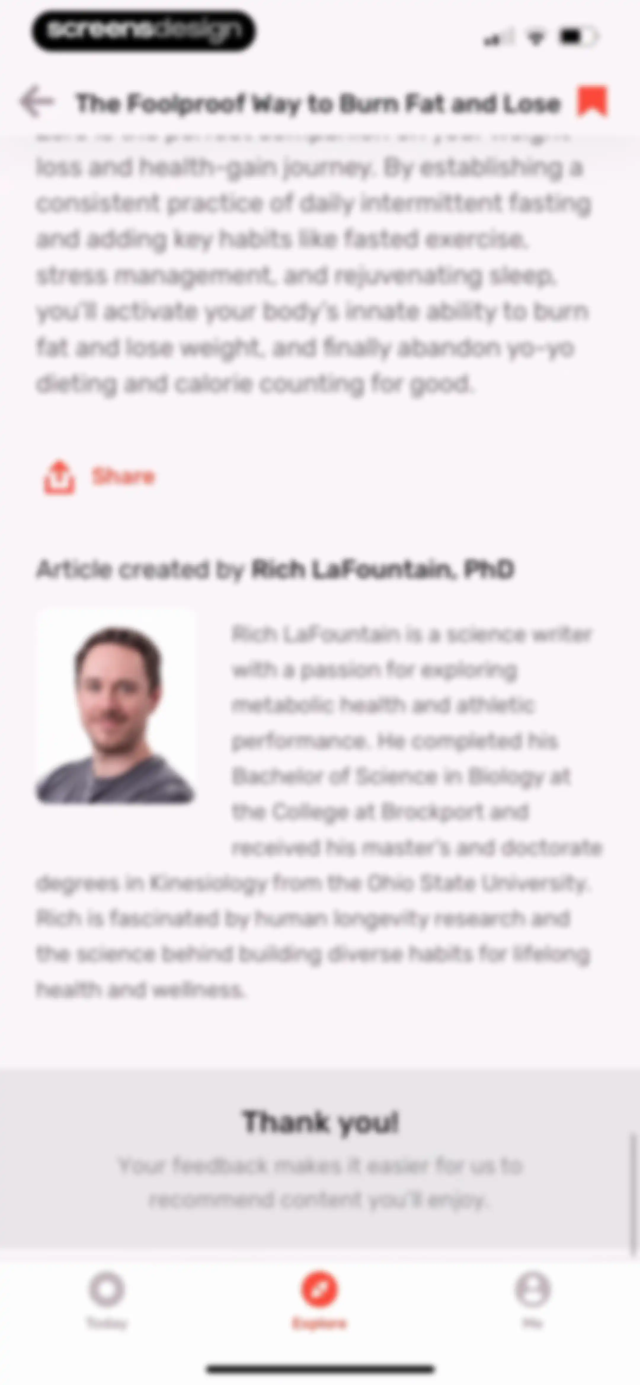 Zero: Fasting & Food Tracker screen 72