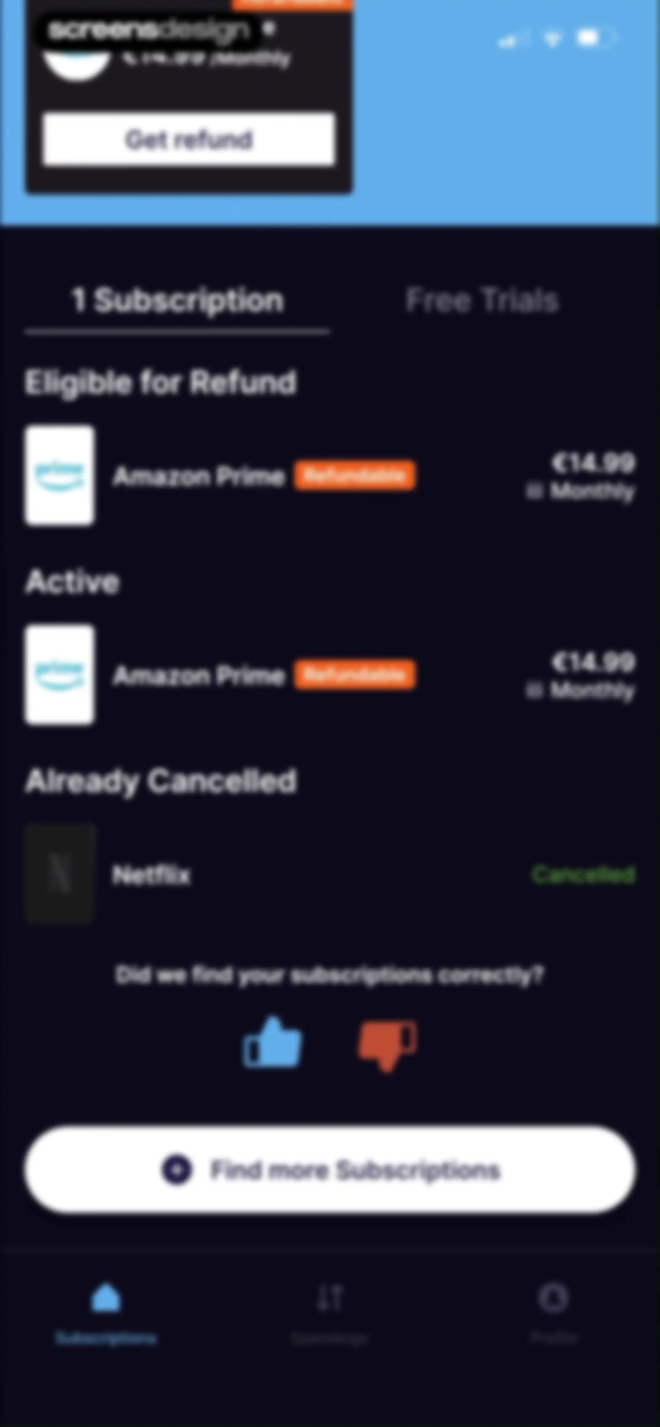SubPilot: Cancel Subscriptions screen 51