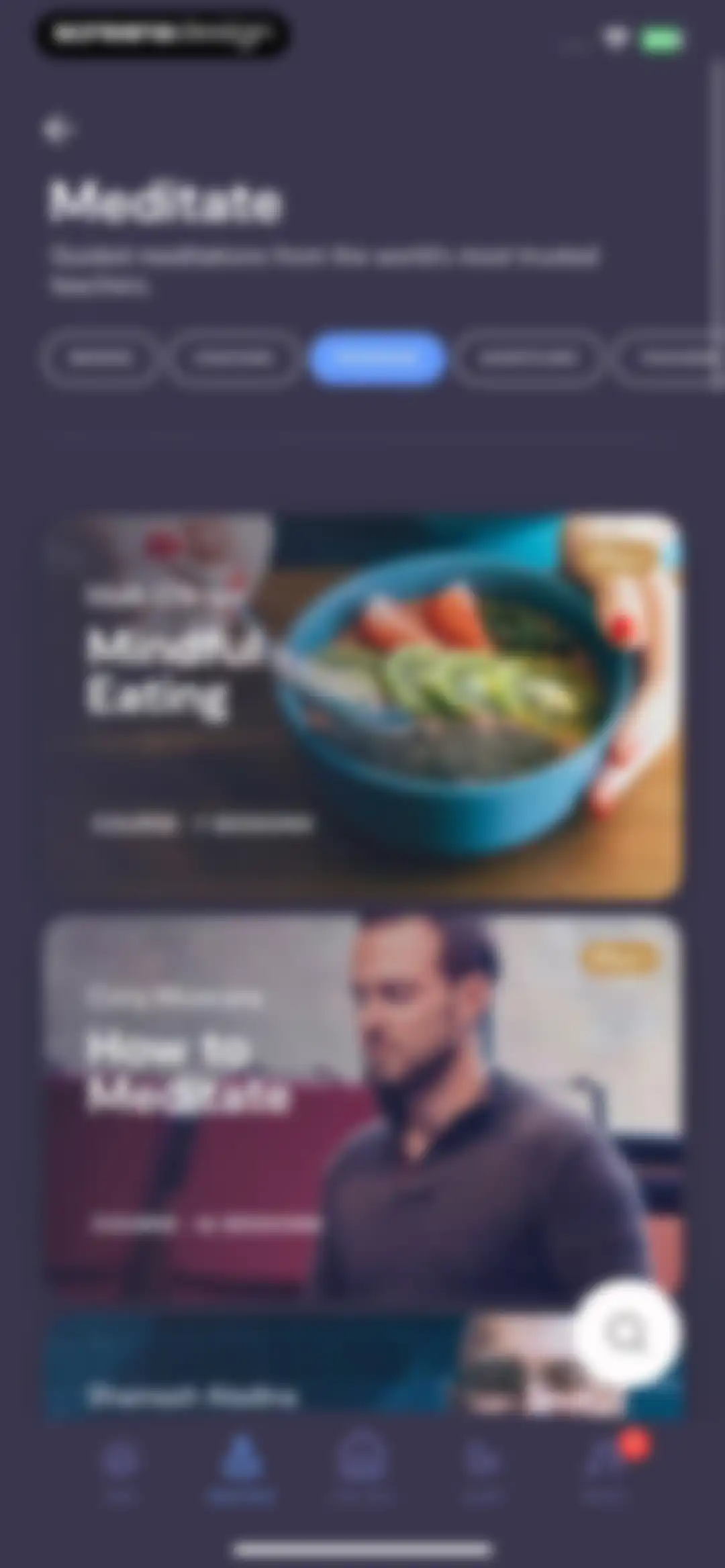 Mindfulness.com Meditation App screen 74