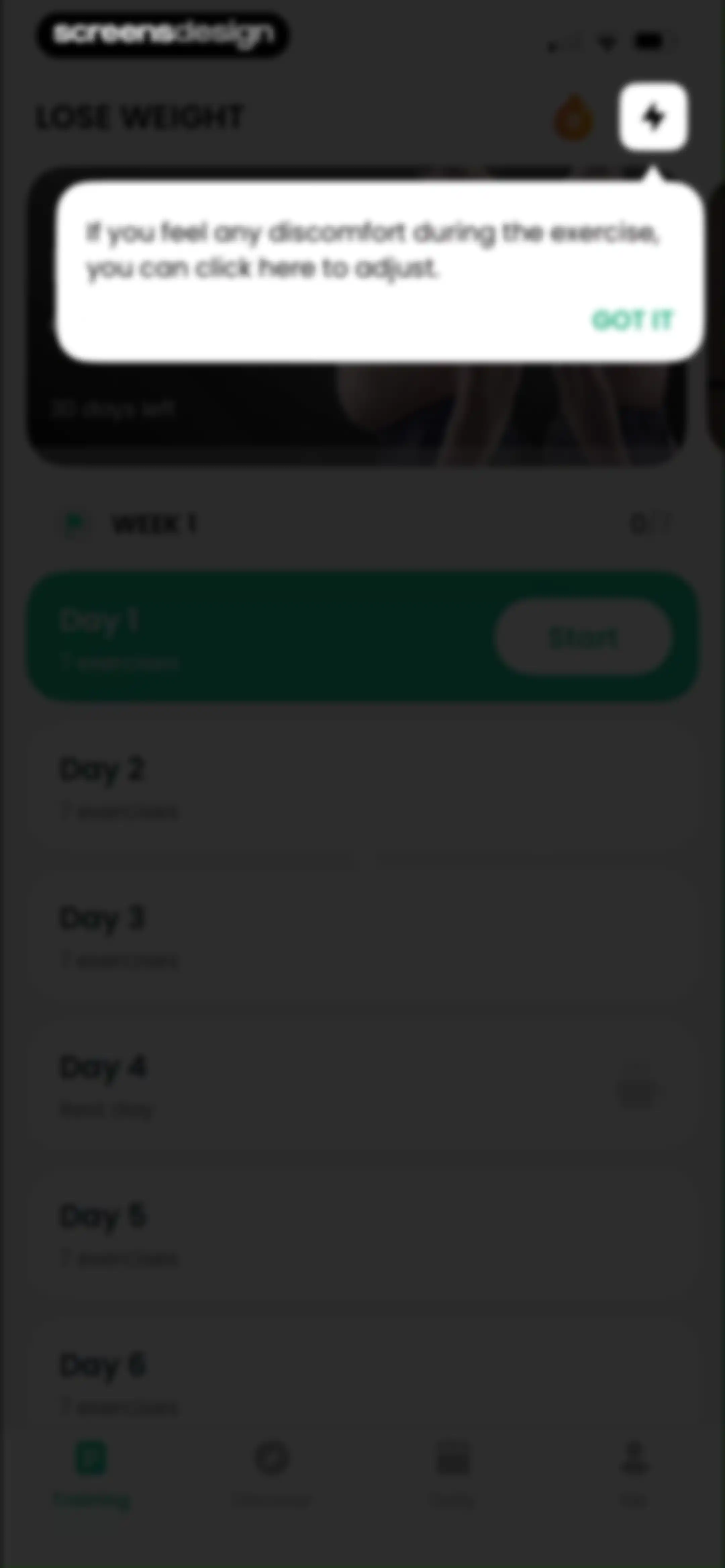 Lose Weight for Men at Home screen 62