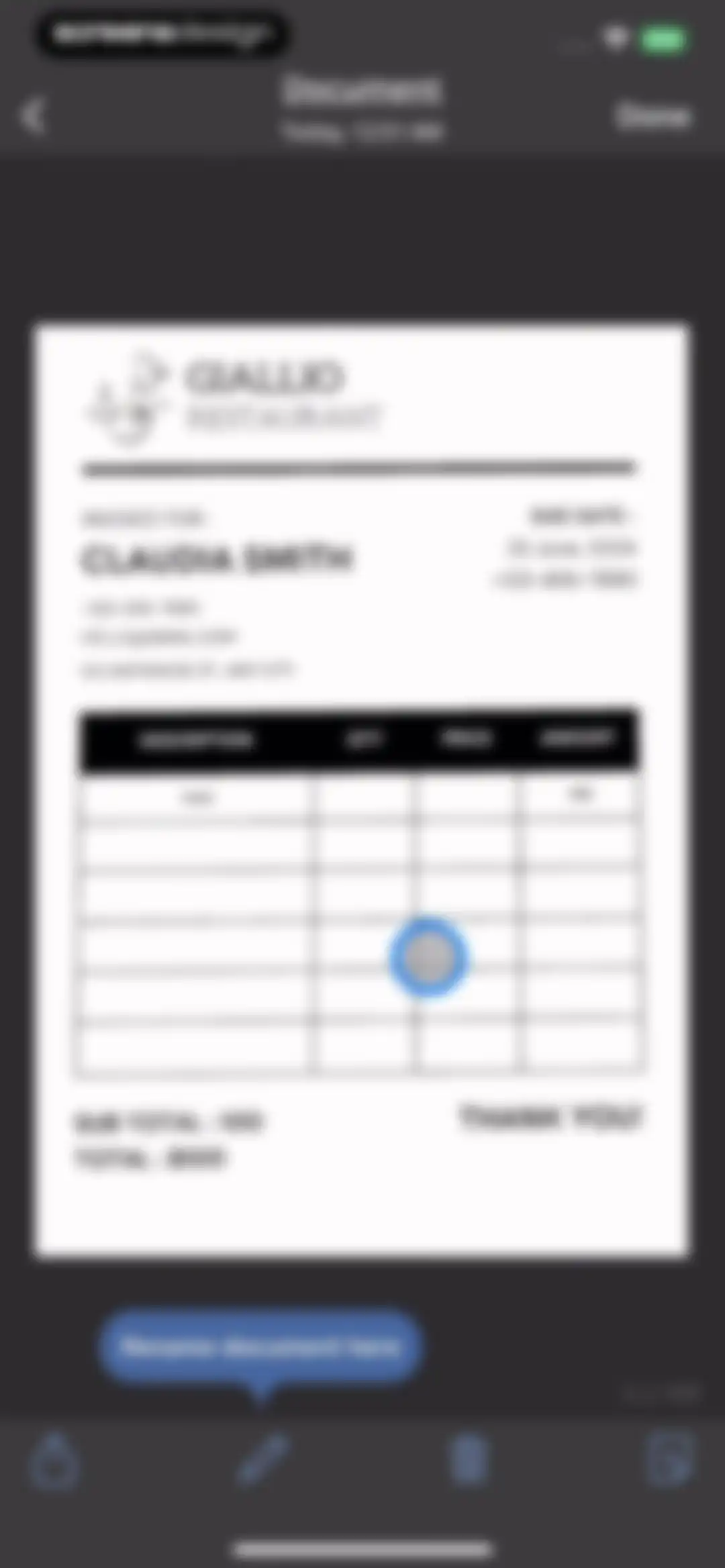 TurboScan™: document scanner screen 12