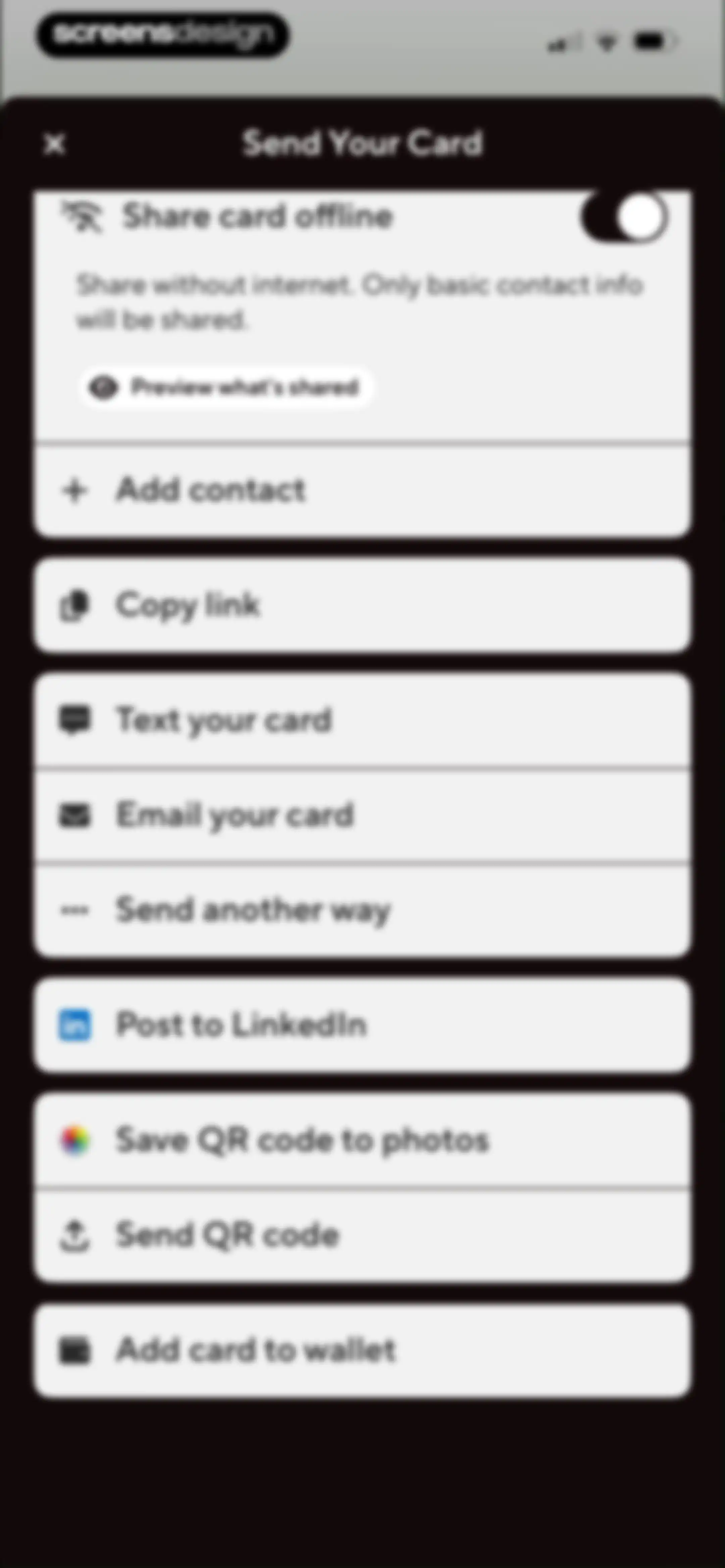 Blinq: Digital Business Card screen 40