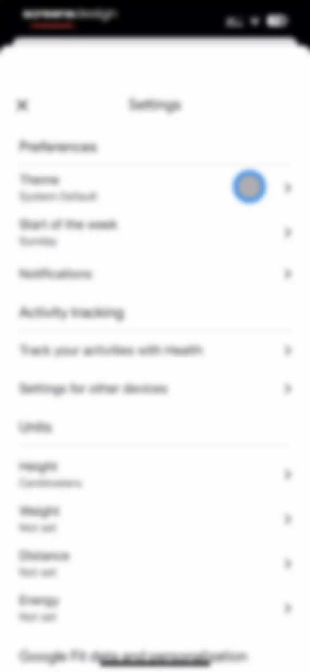 Google Fit: Activity Tracker screen 93