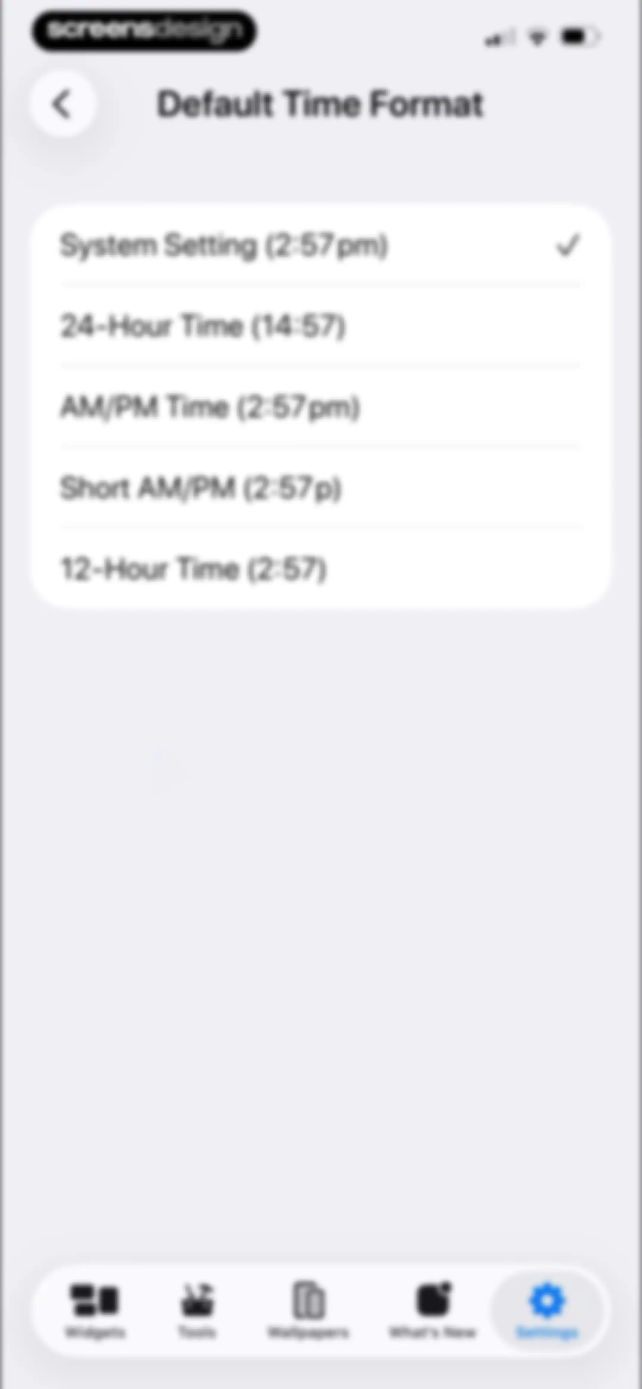 Widgetsmith screen 141