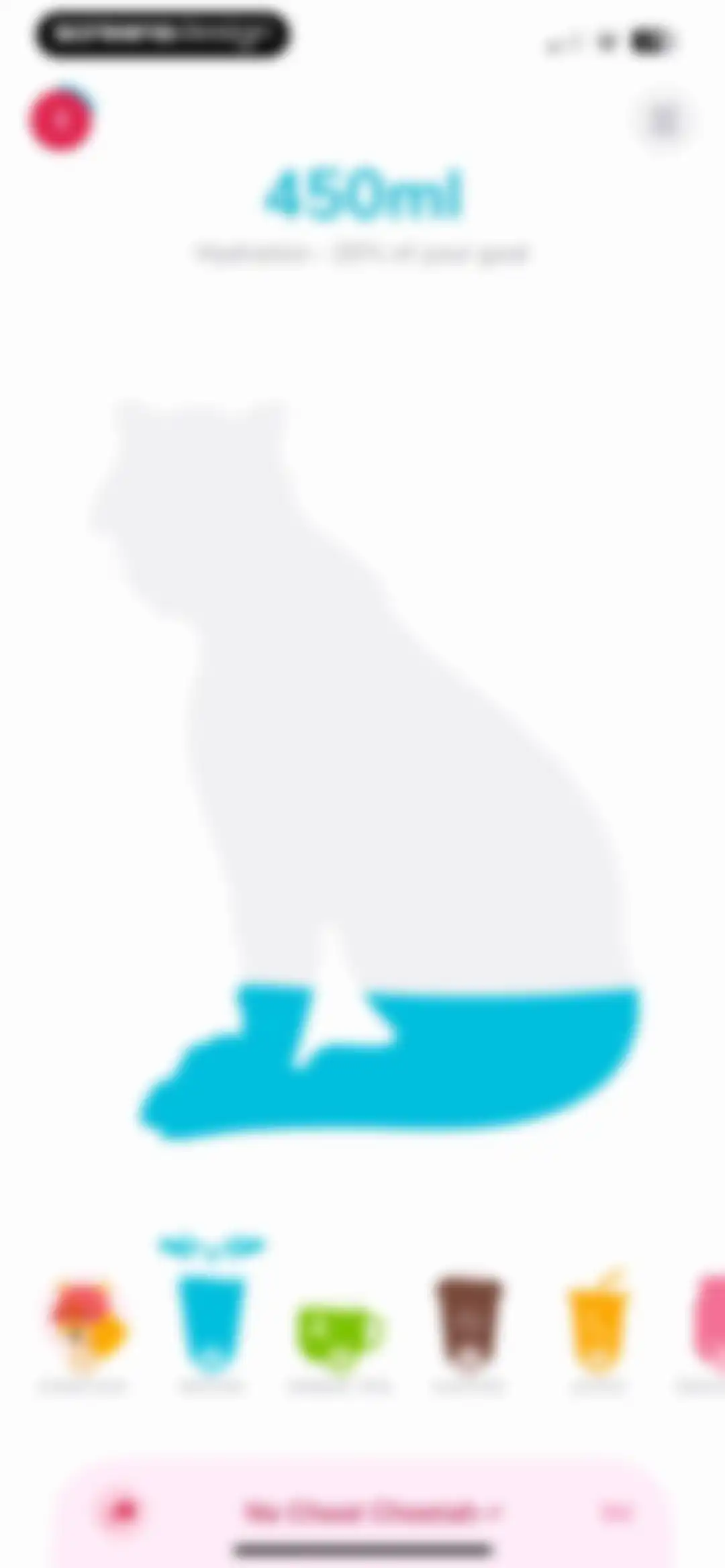 Water tracker Waterllama screen 32