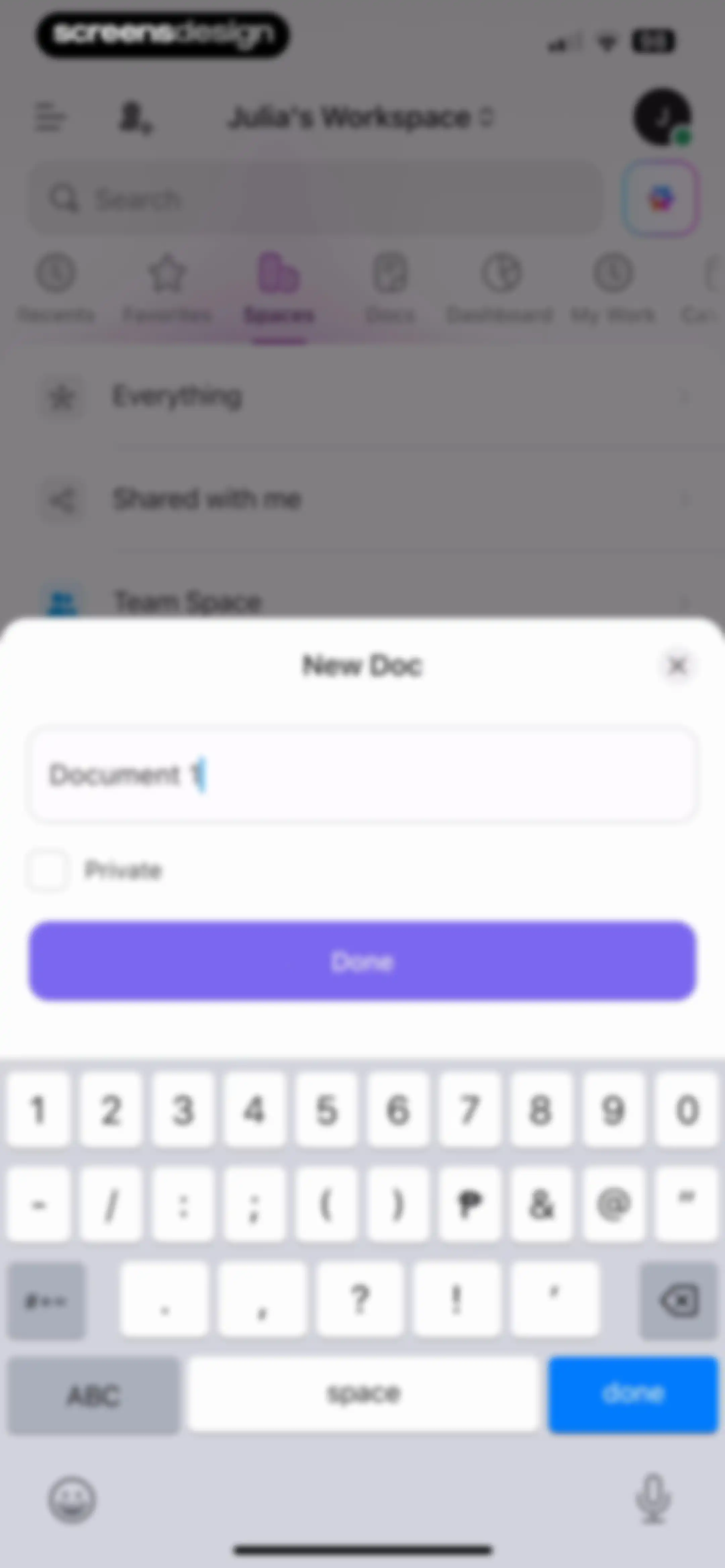 ClickUp: Tasks, Chat, Docs, AI screen 135
