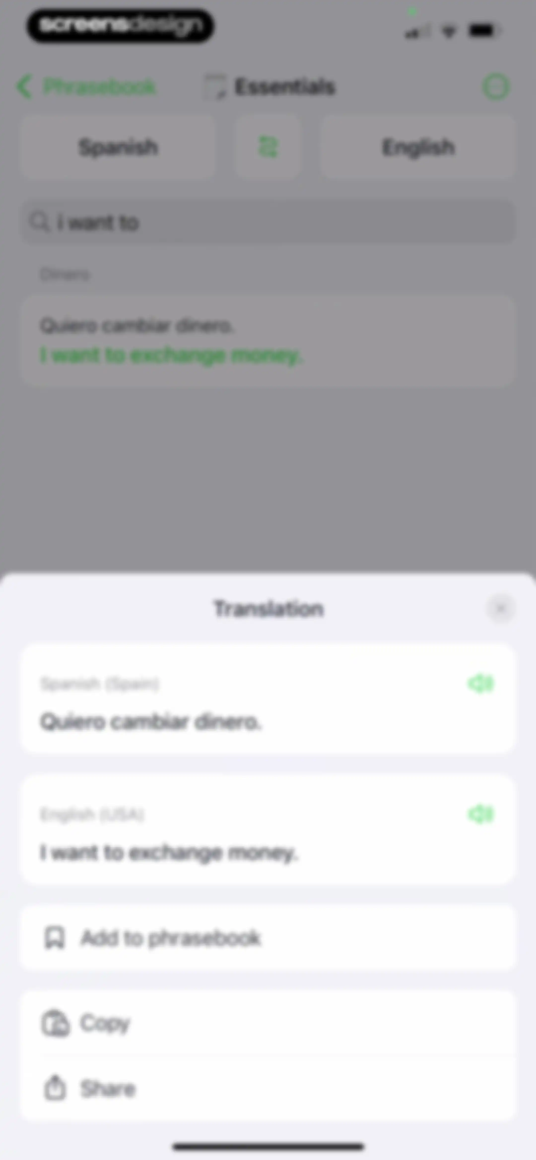 iTranslate Translator screen 71