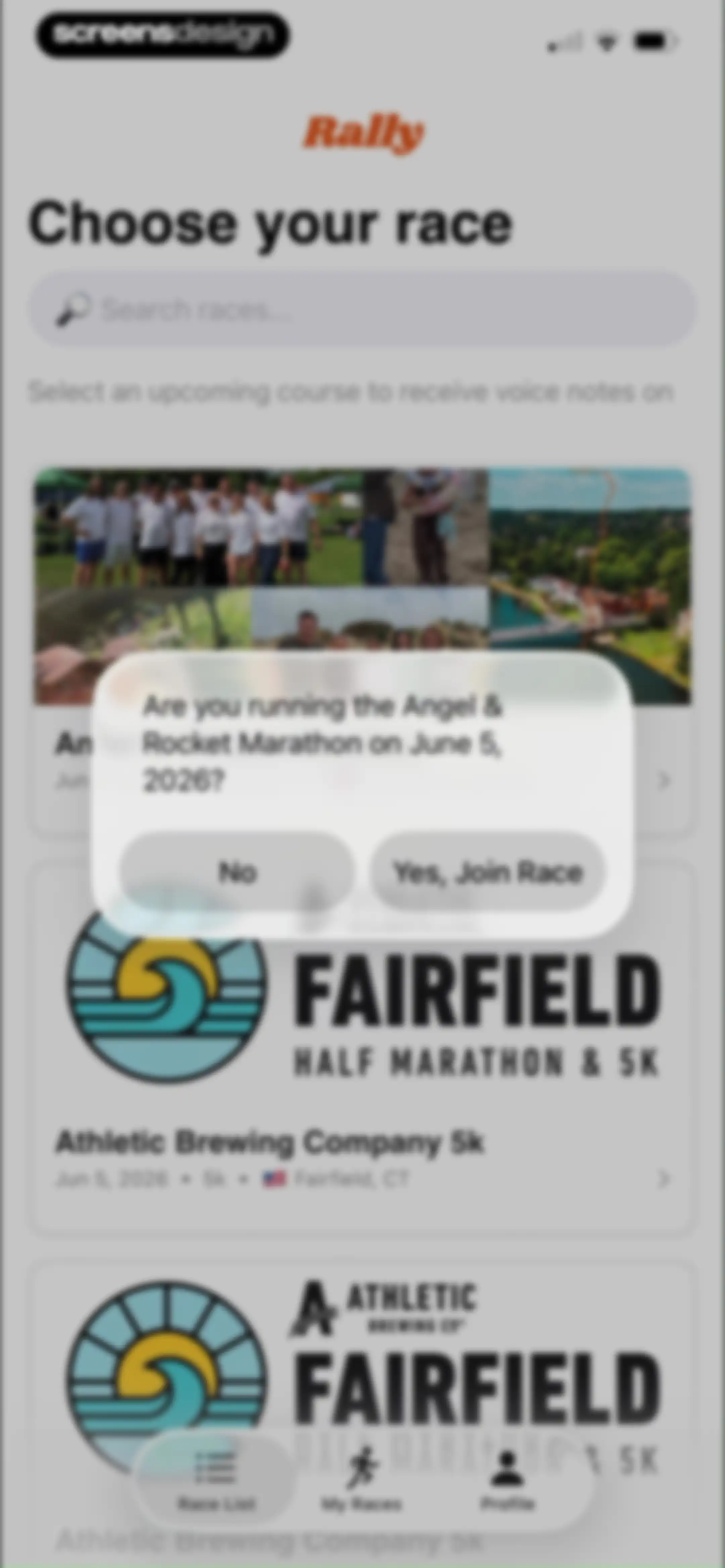 Rally: Voice Notes on Race Day screen 14