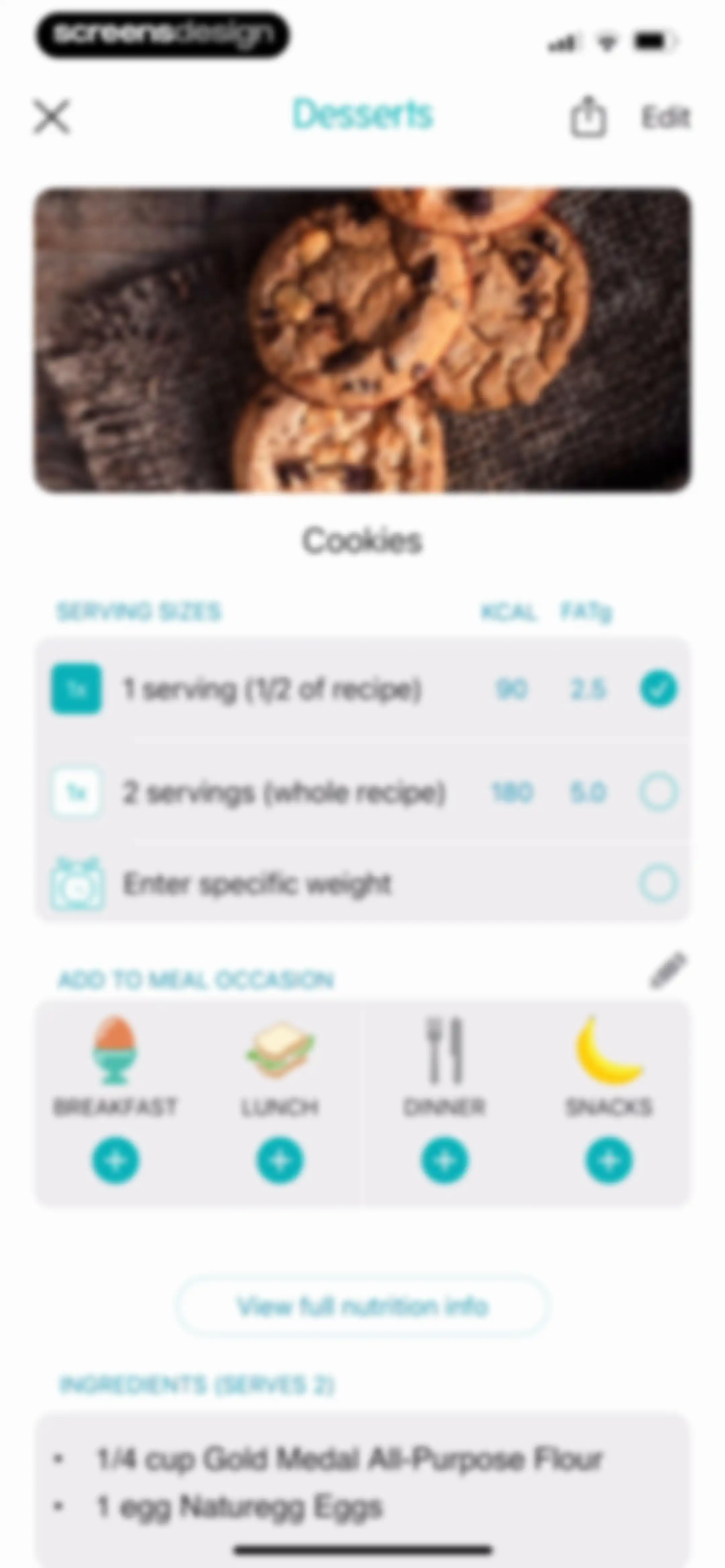 Calorie Counter + screen 97