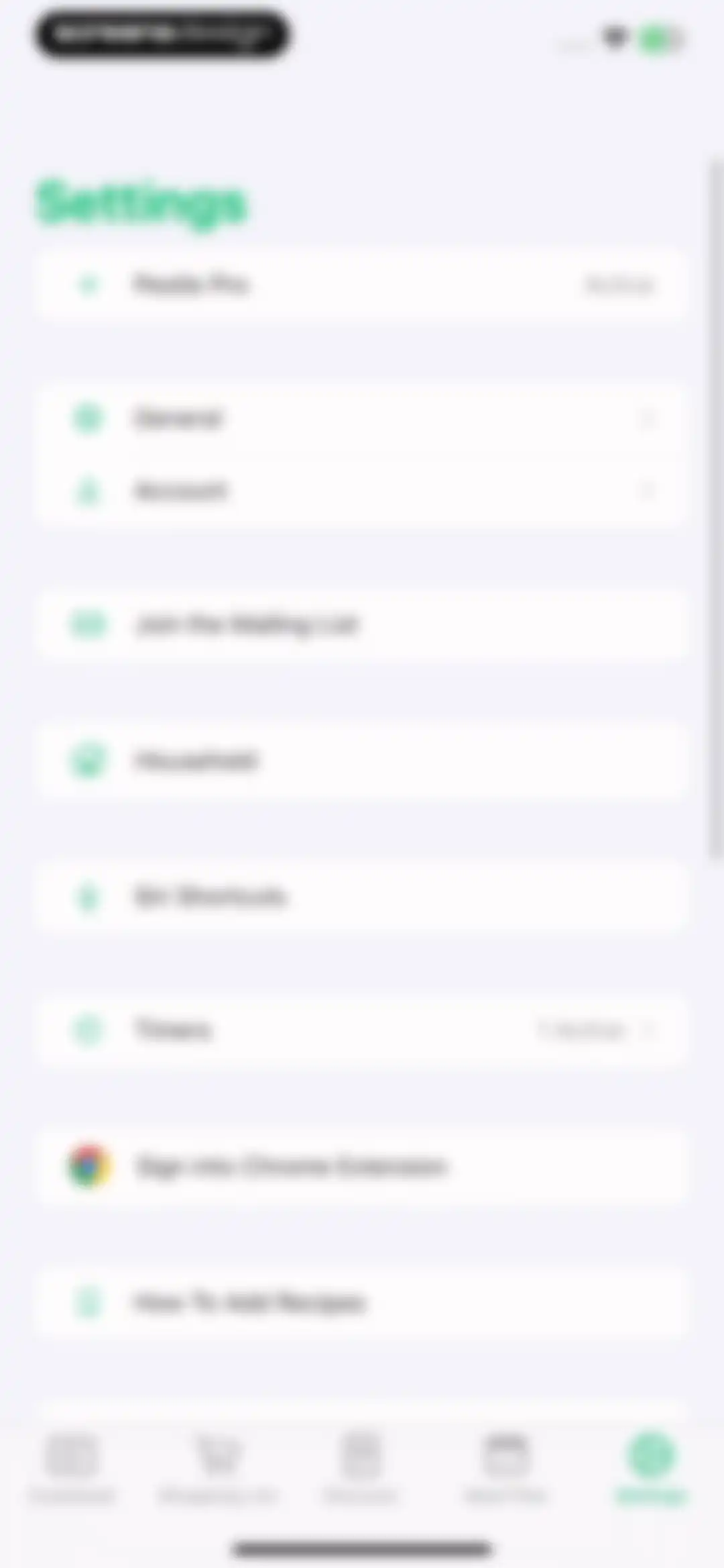 Pestle: Recipe Manager screen 53