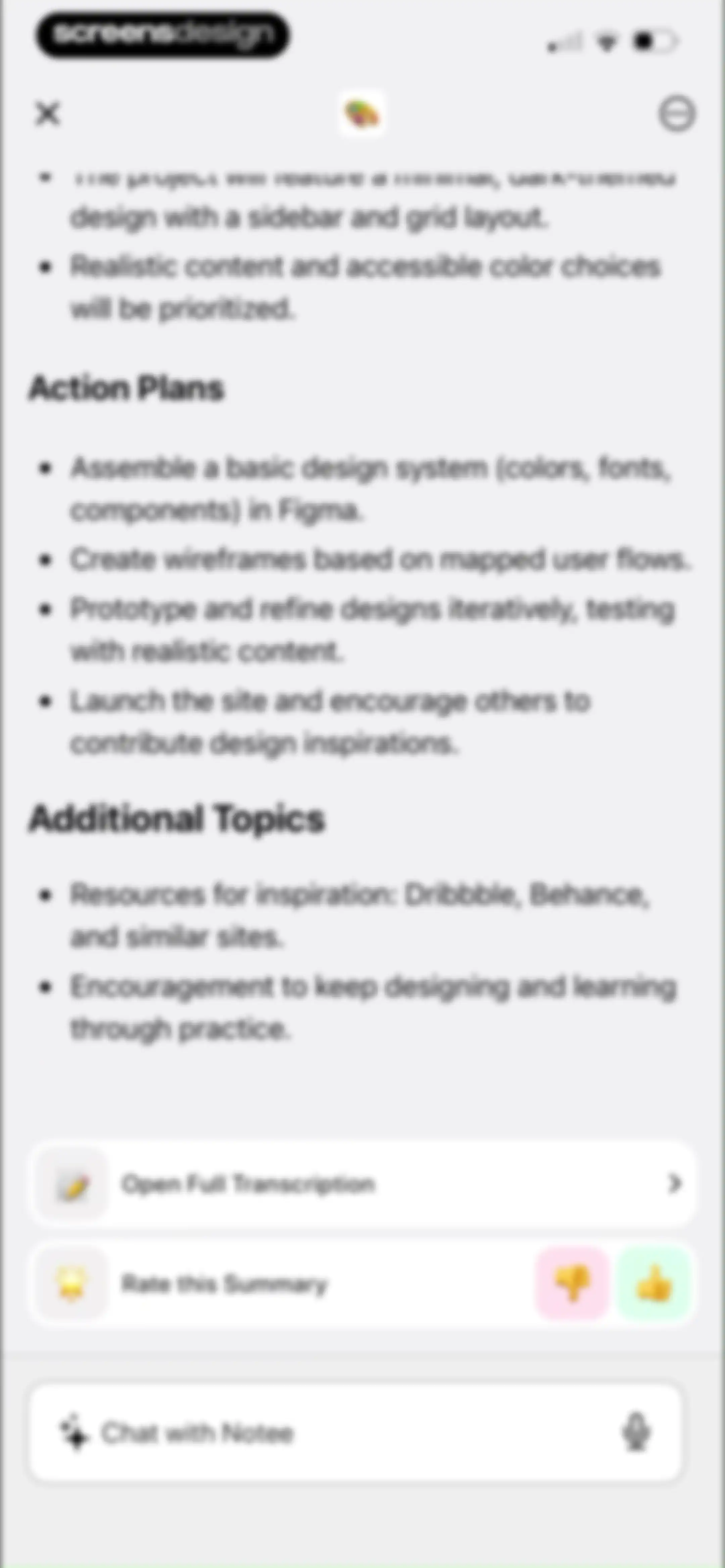 Notee: AI Note Taker screen 85