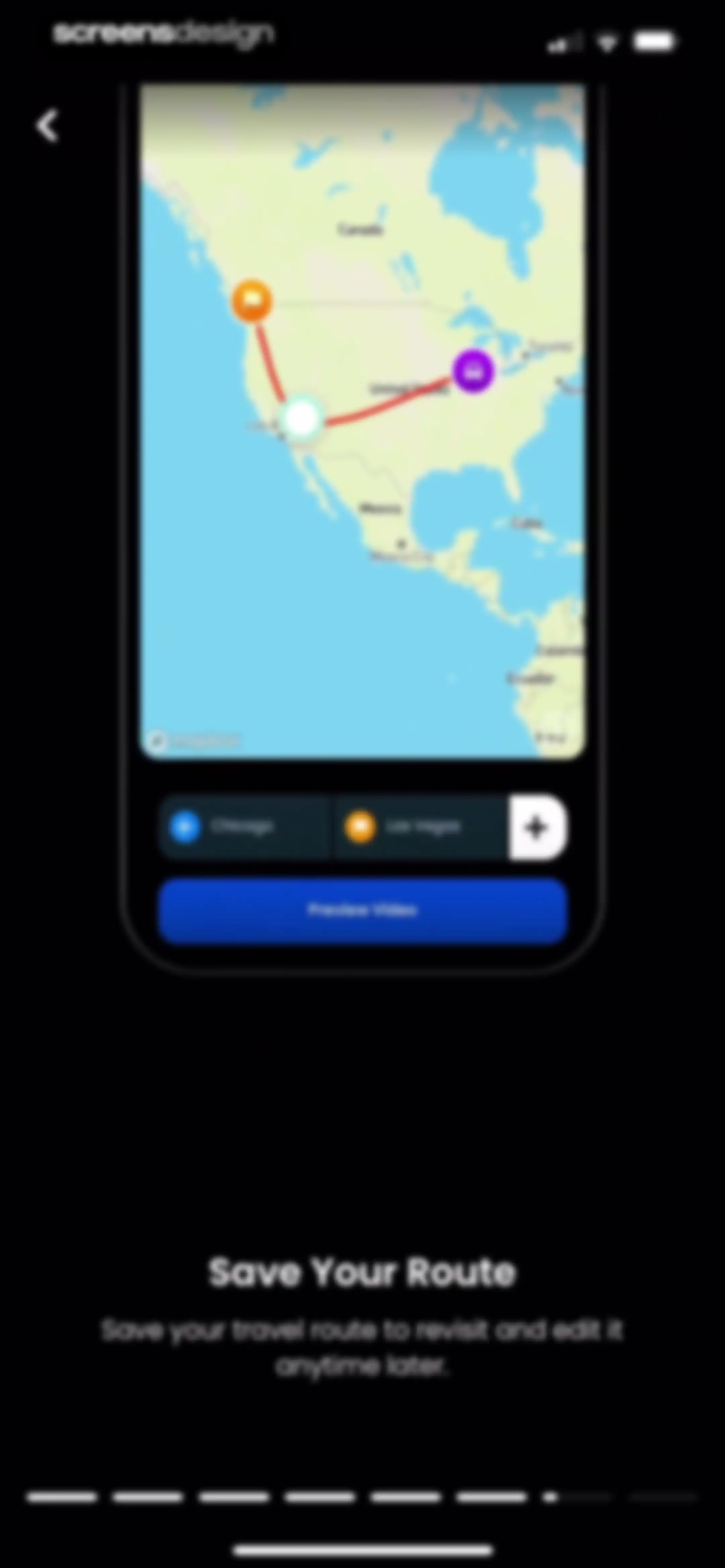 TravelAnimator: Journey Route screen 62