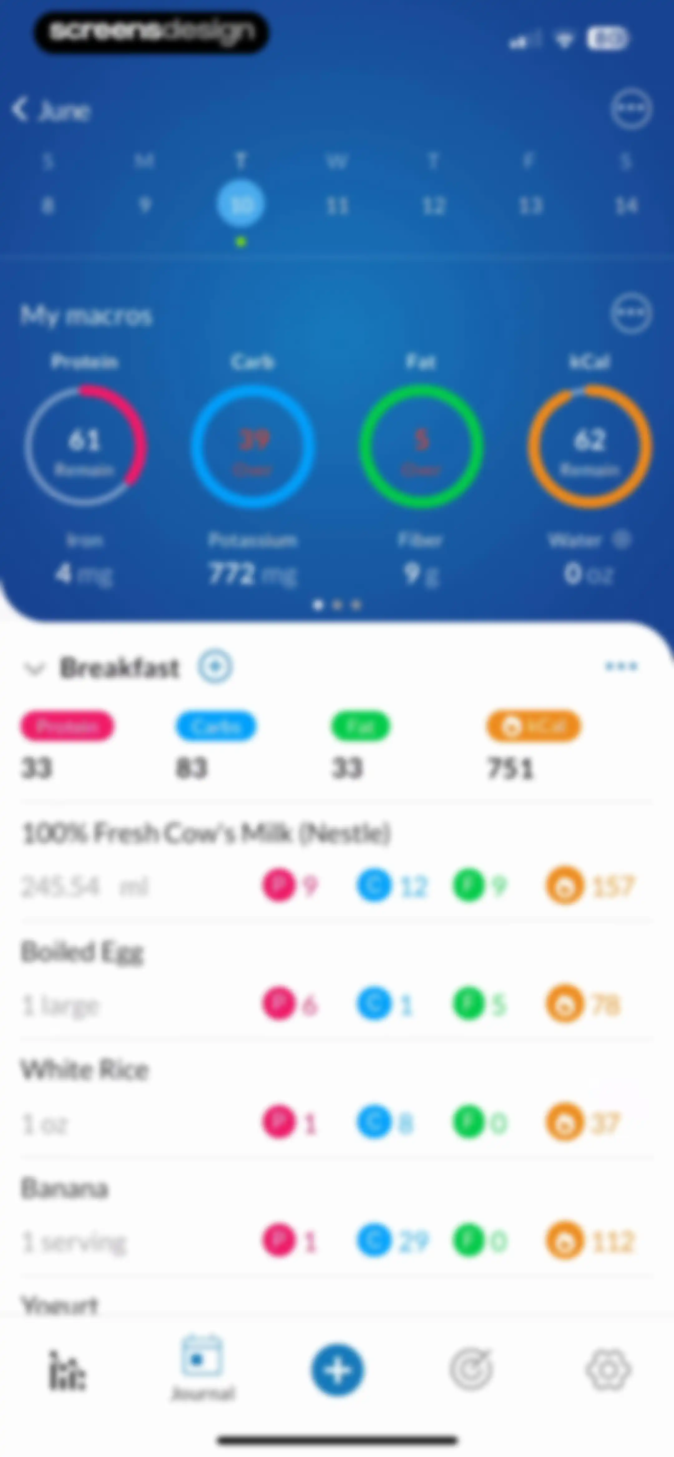 MacrosFirst - Macro Tracker screen 71