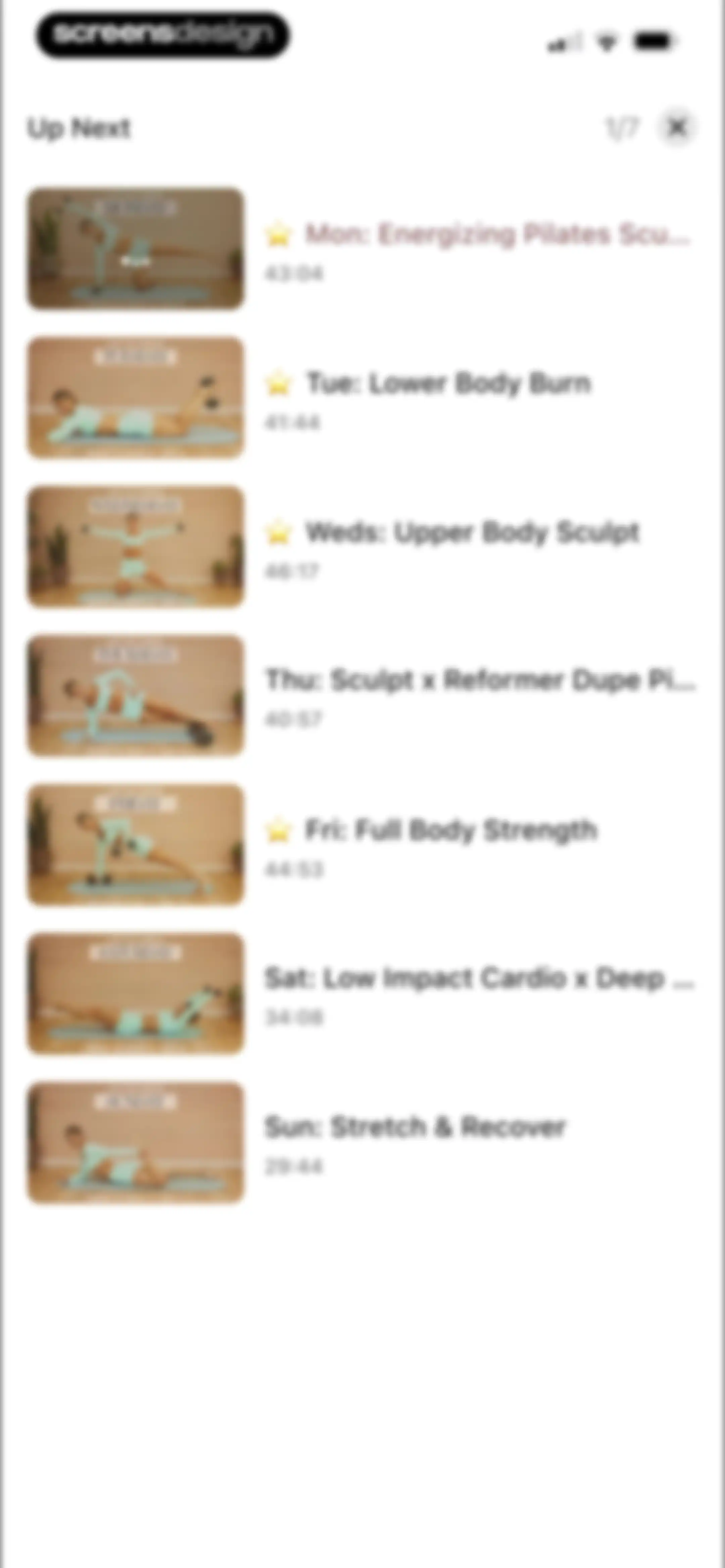 Fit with Coco screen 20