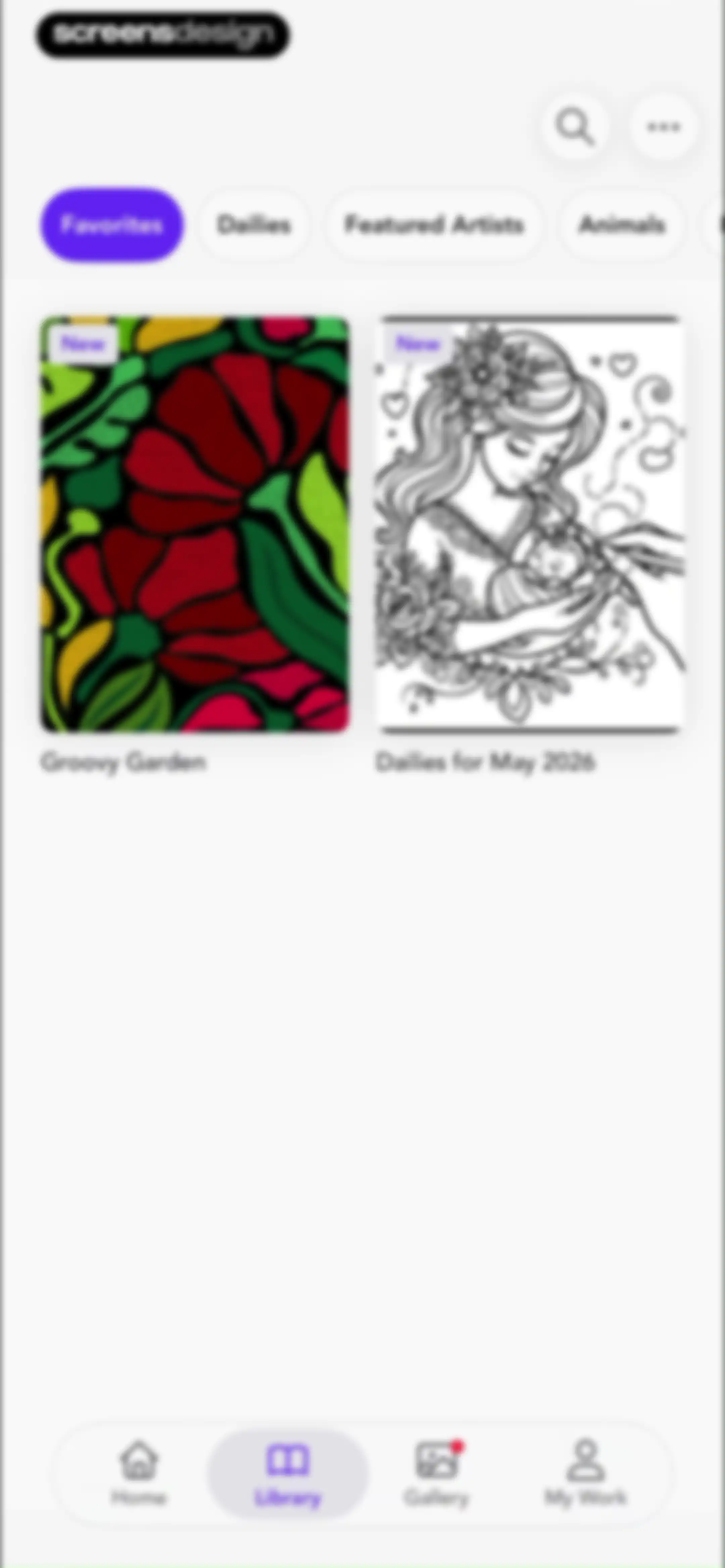Adult Coloring Book - Pigment screen 90