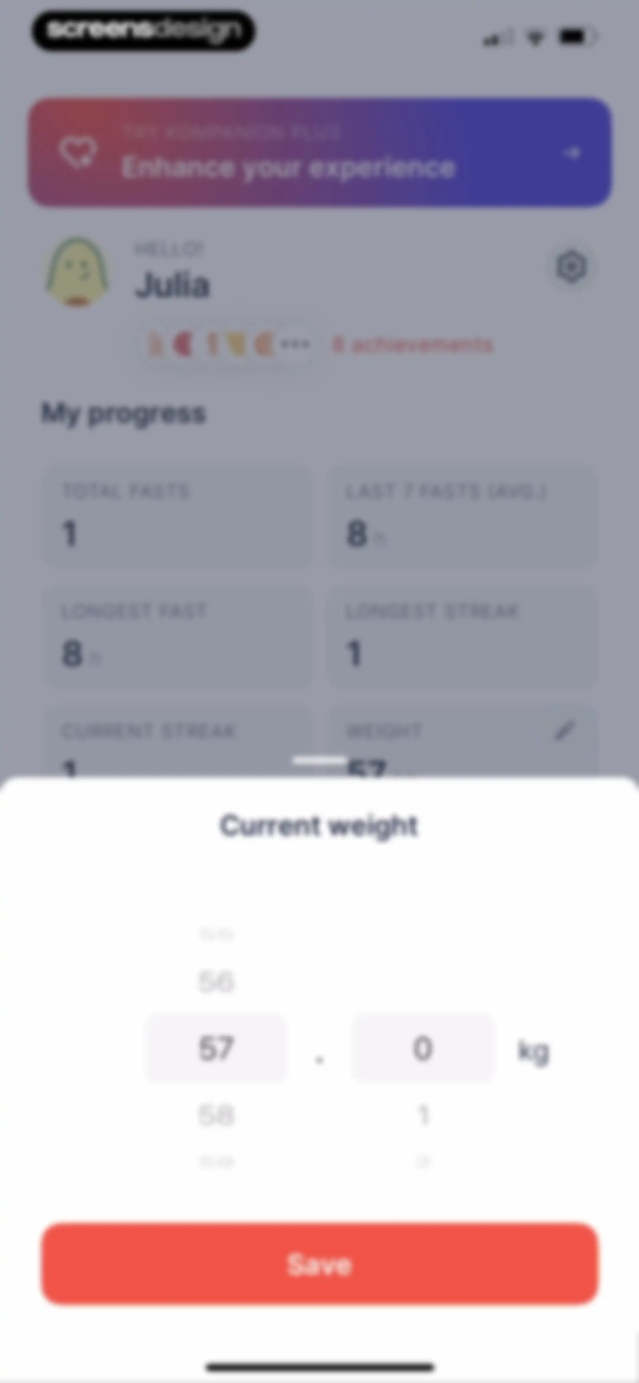 Kompanion: Weight Loss Plan screen 218