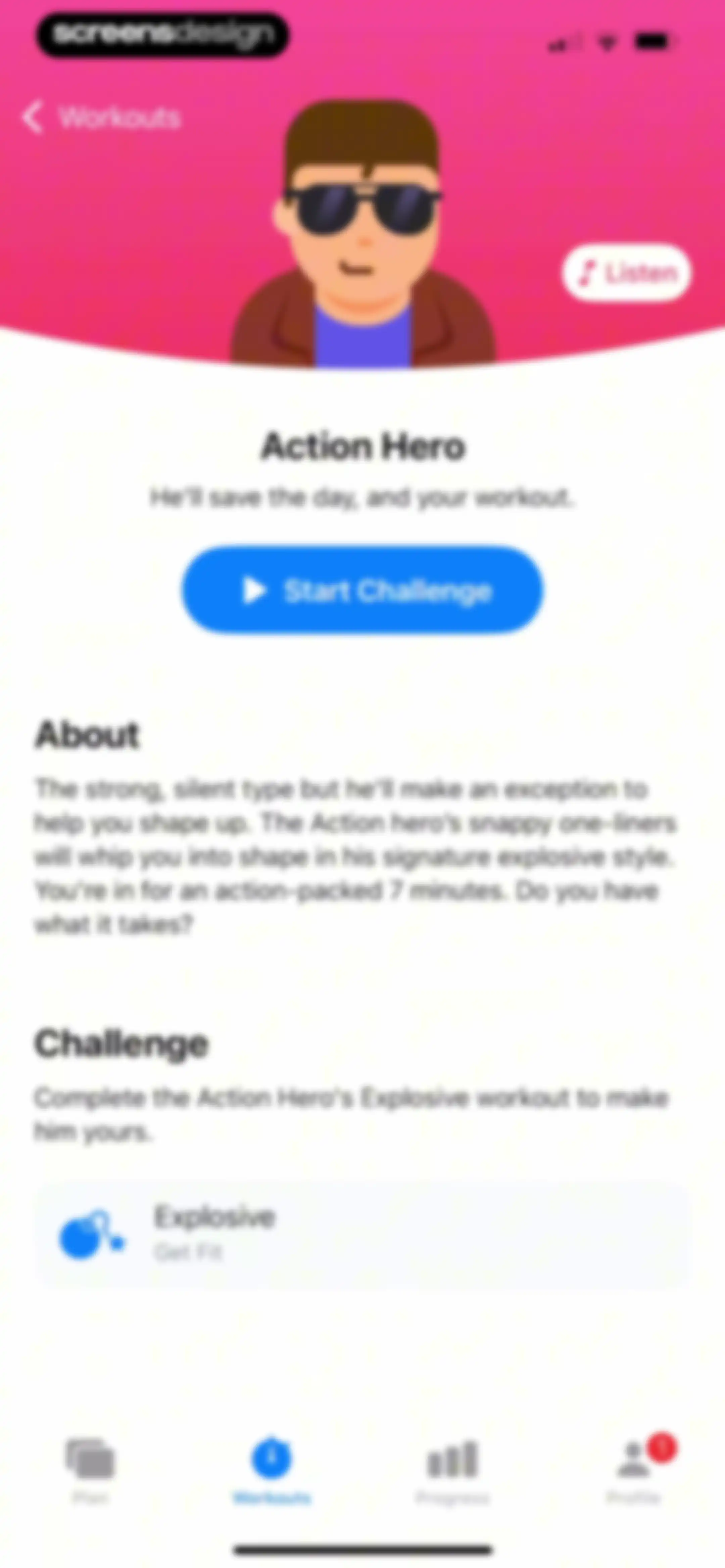 Seven: 7 Minute Workout screen 100