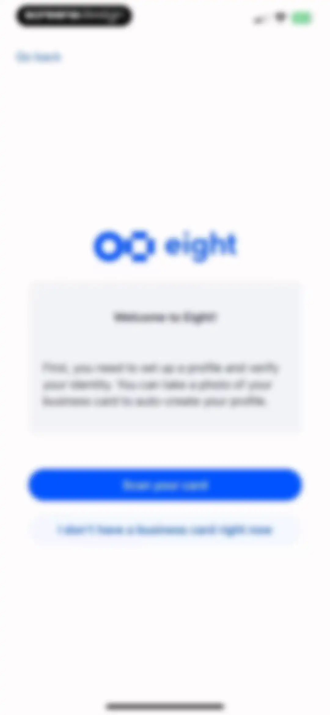 Eight: Business Card Manager screen 6