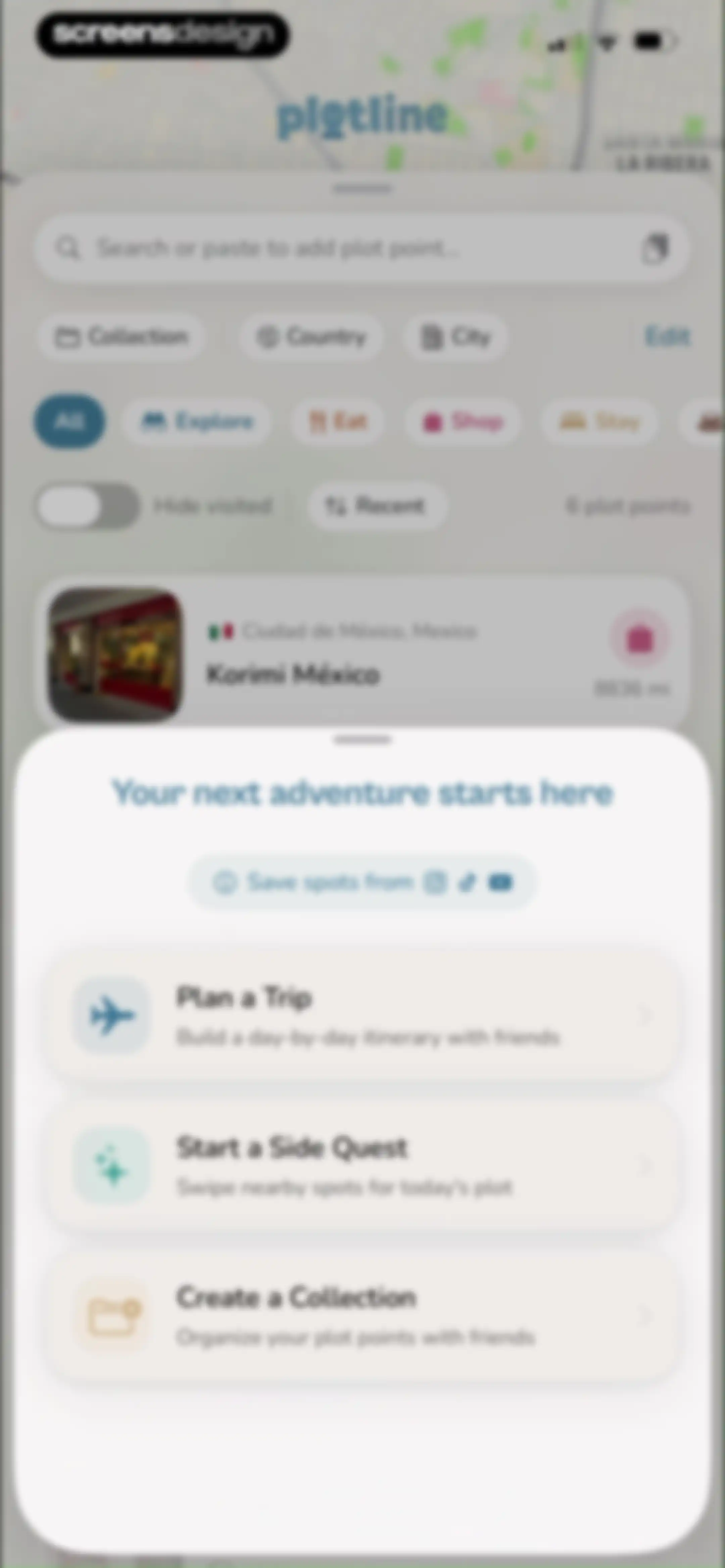 Plotline: Travel Map & Planner screen 58