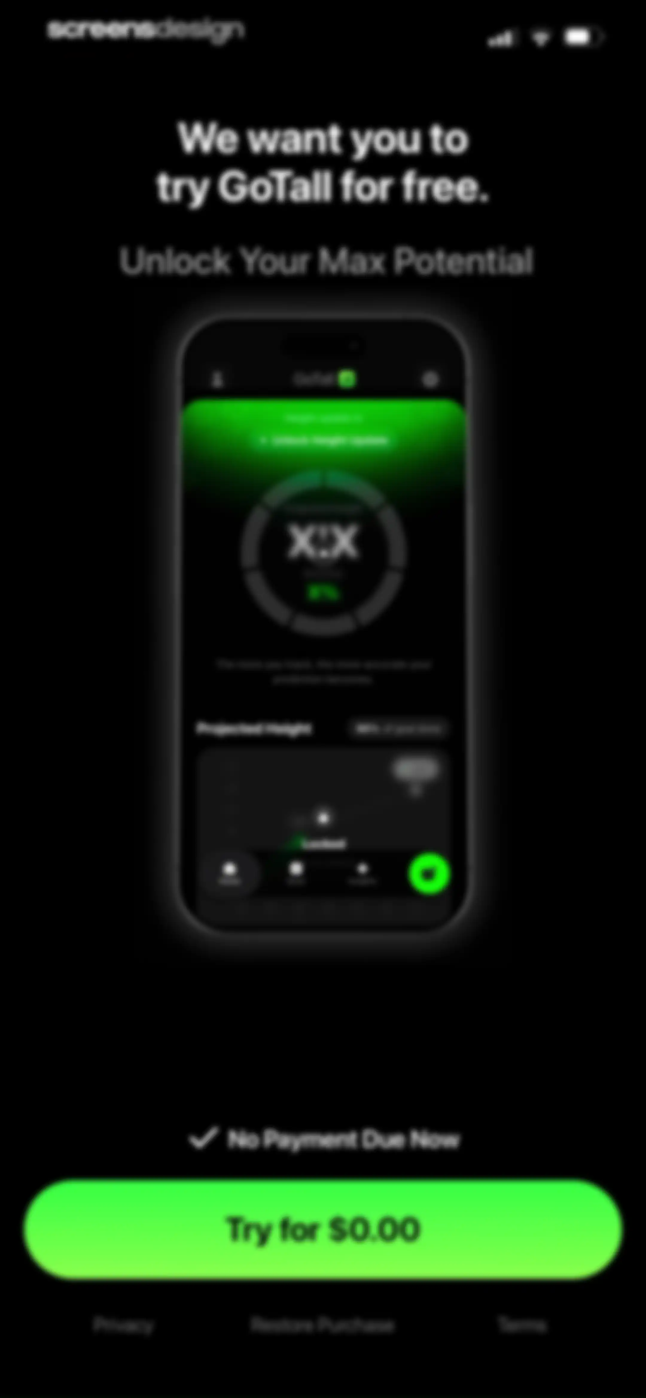 GoTall - Height Predictor screen 60