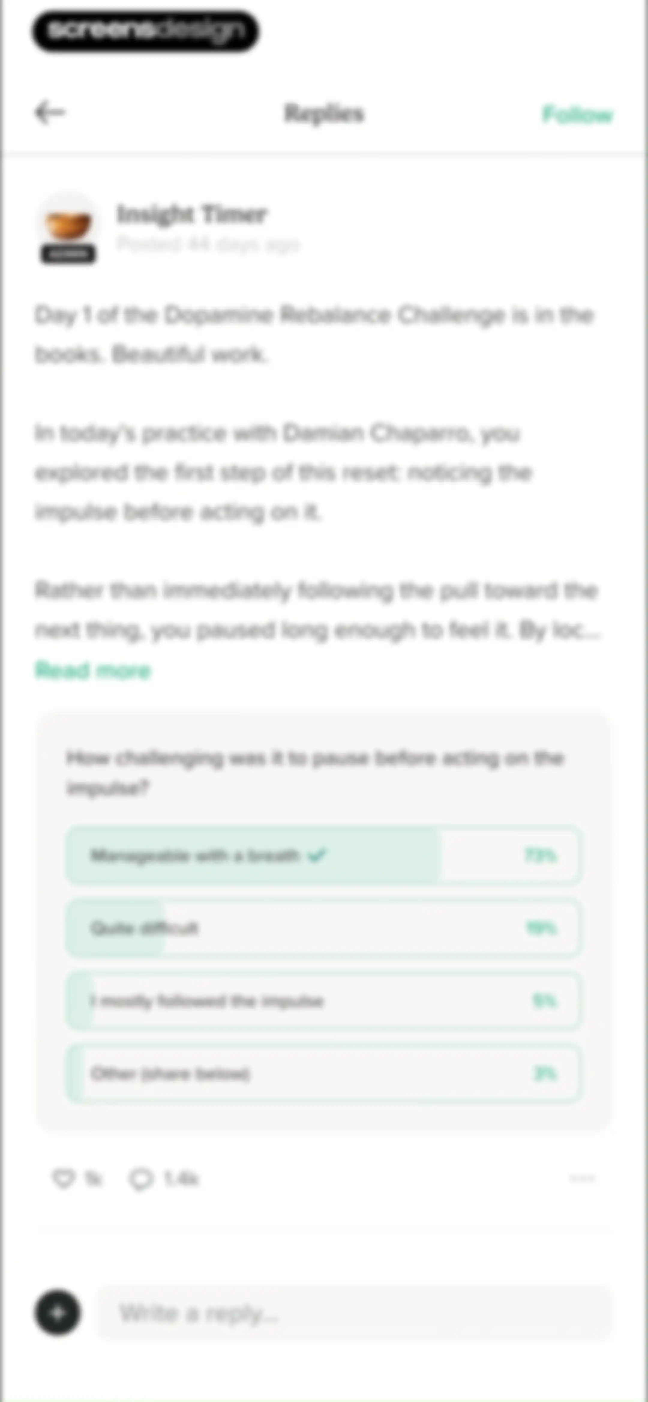 Insight Timer: Meditate, Sleep screen 92