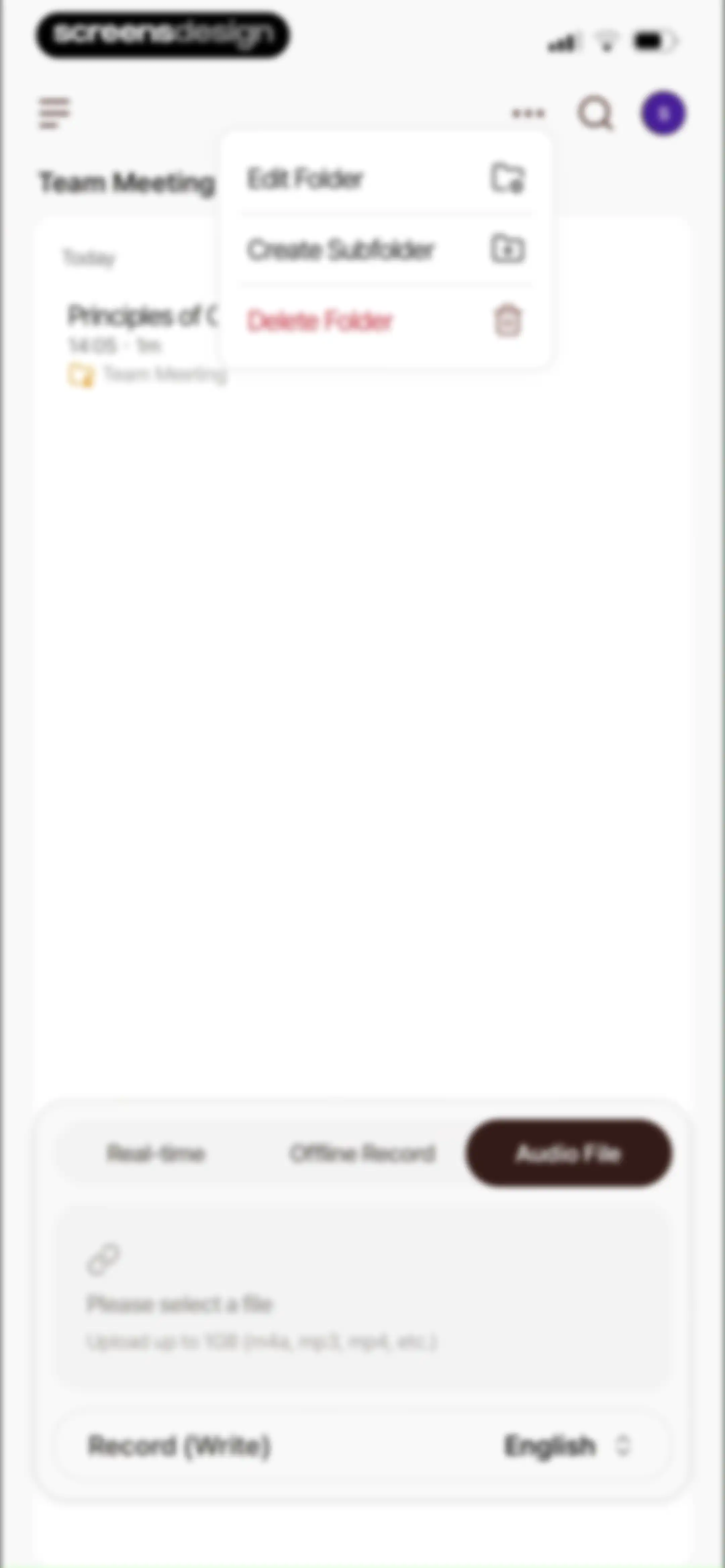 Tiro - AI Meeting Notes screen 62