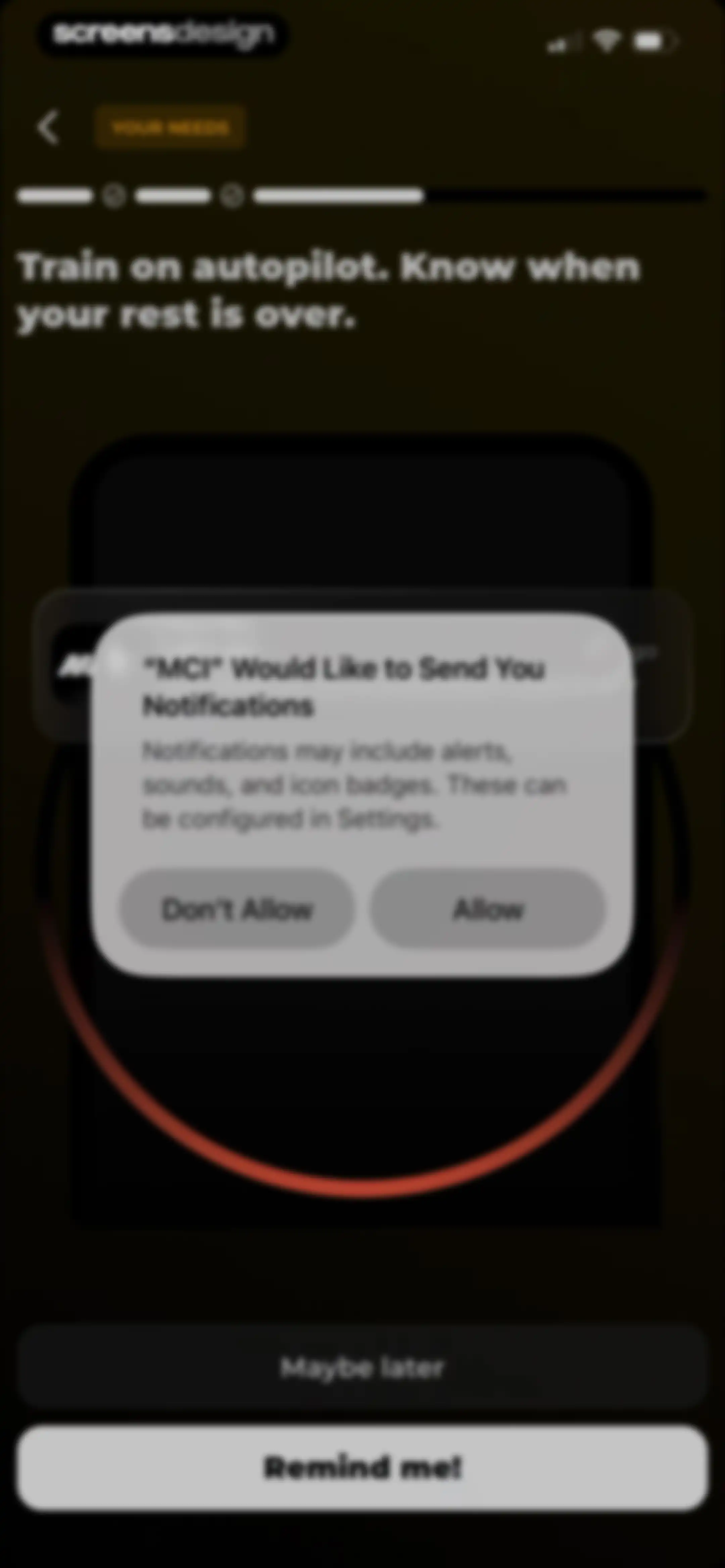 MCI - Personal Training AI screen 27