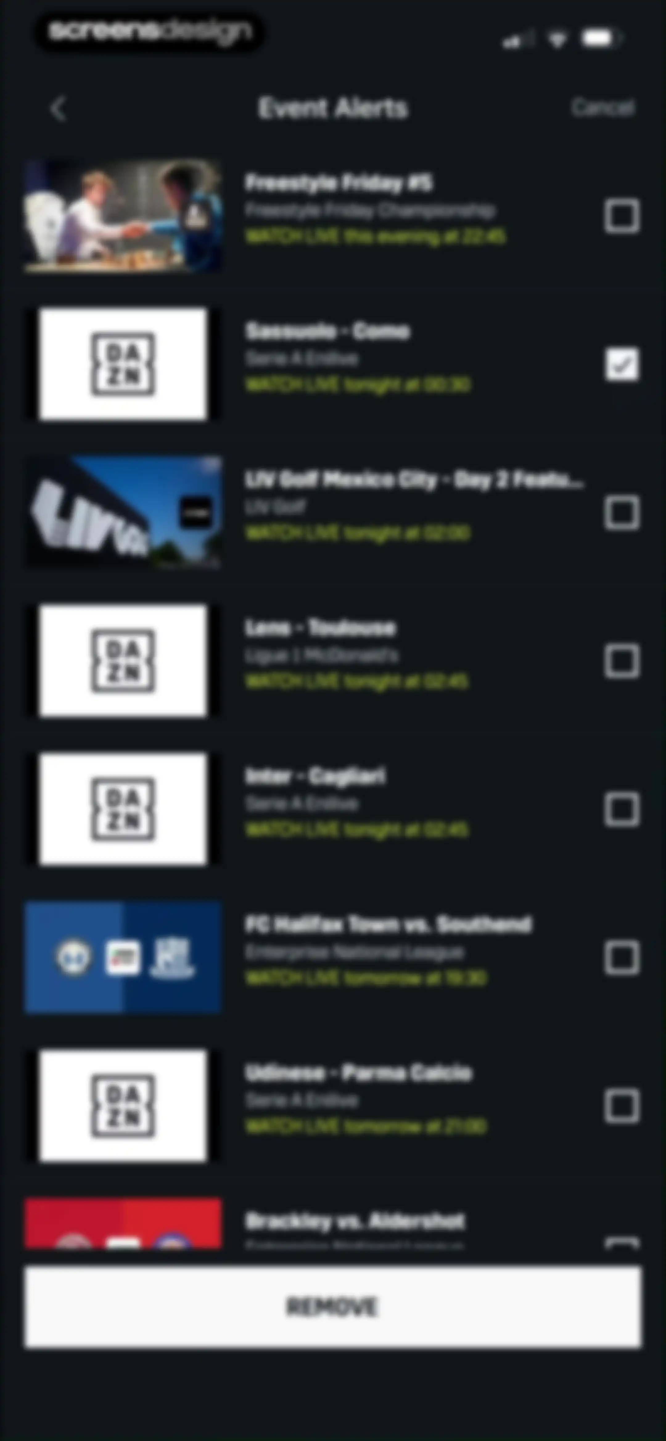DAZN: Stream Live Sports screen 96