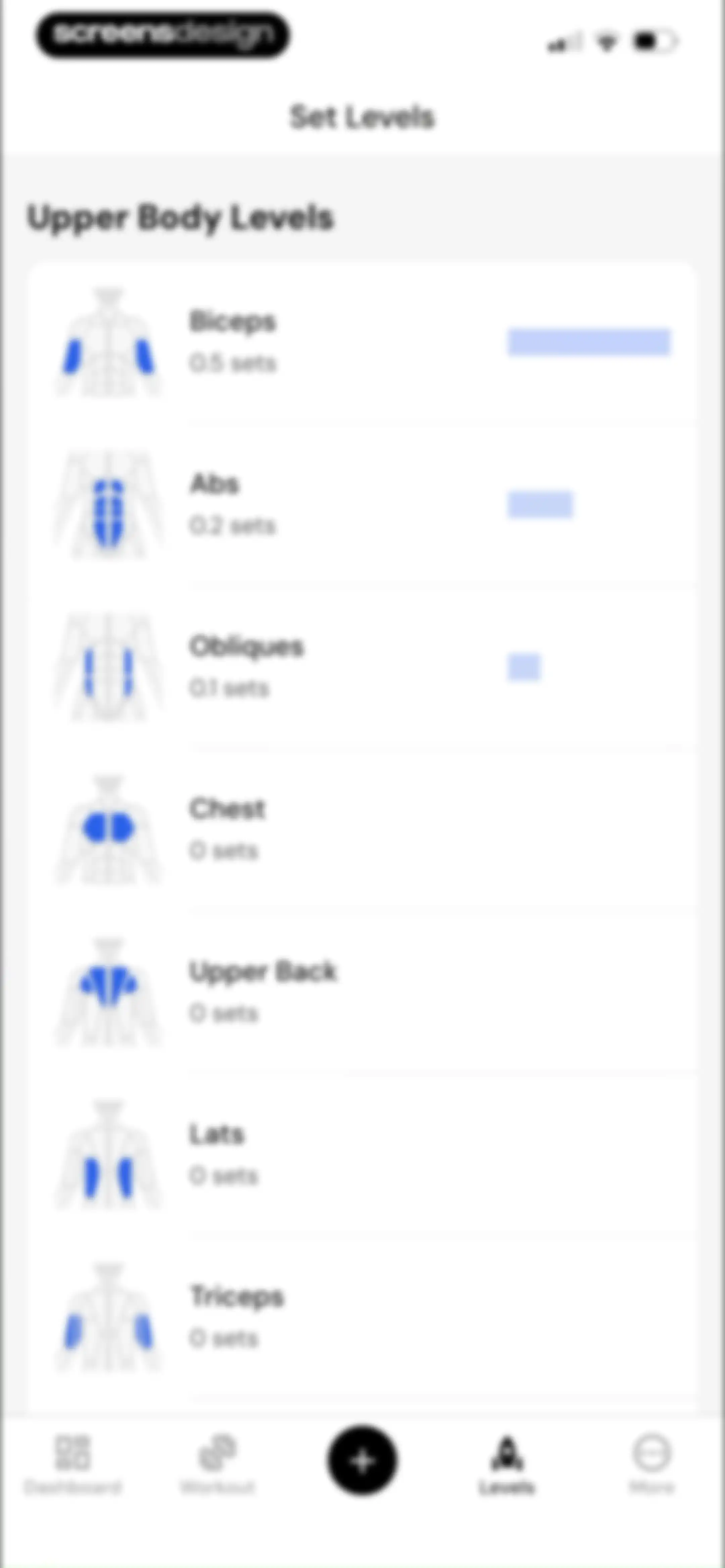 MacroFactor Workouts - Tracker screen 160
