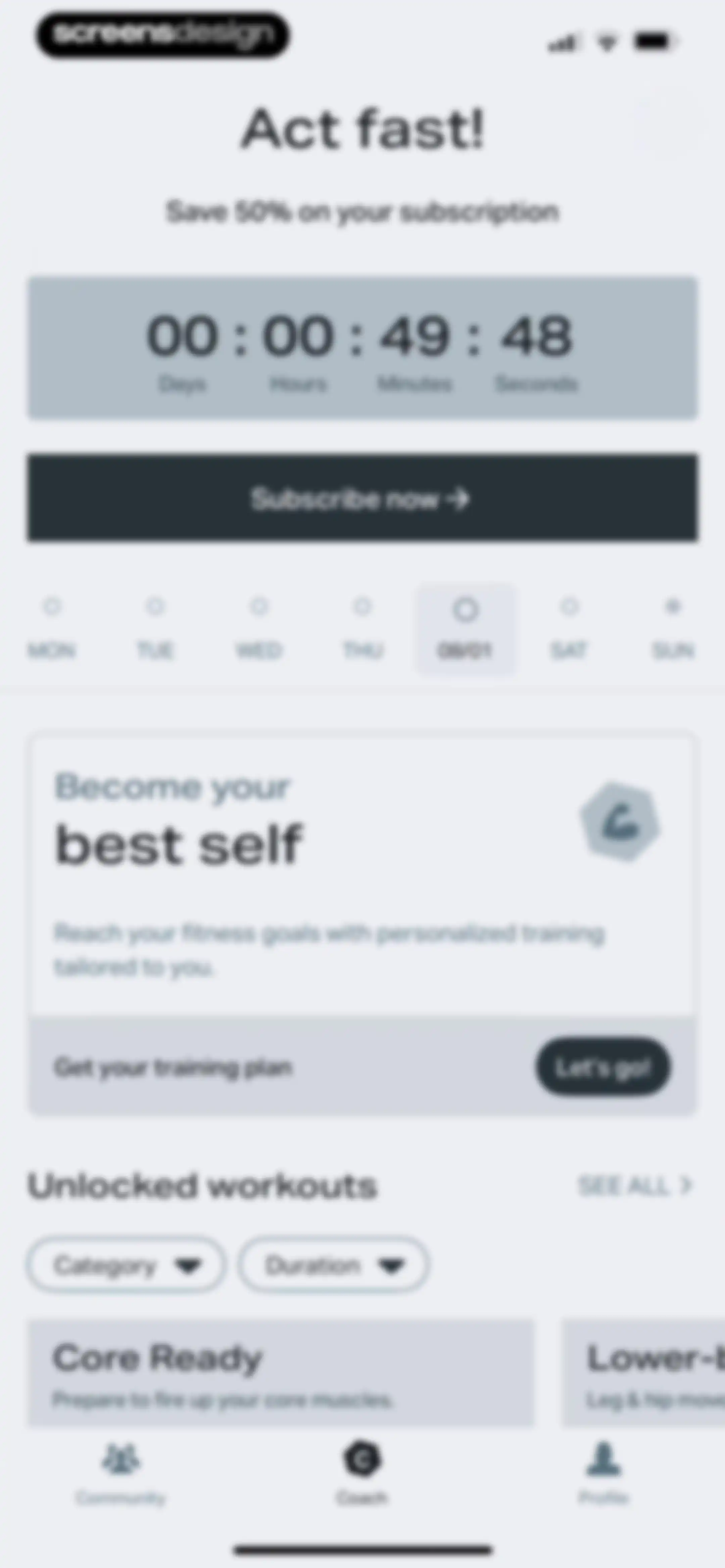 Freeletics: Workouts & Fitness screen 54