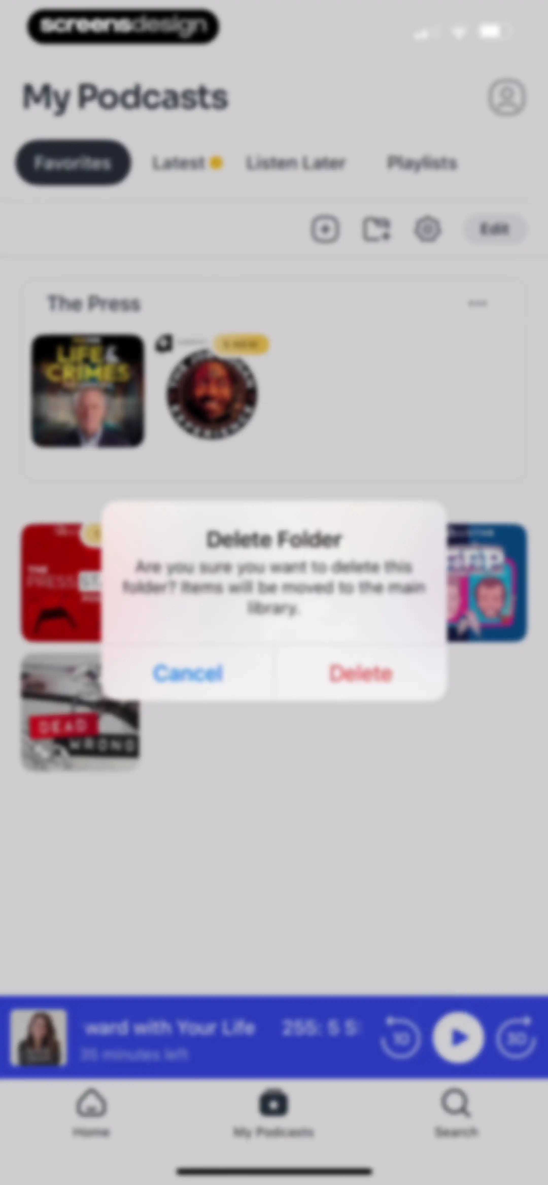 Podcast App screen 69