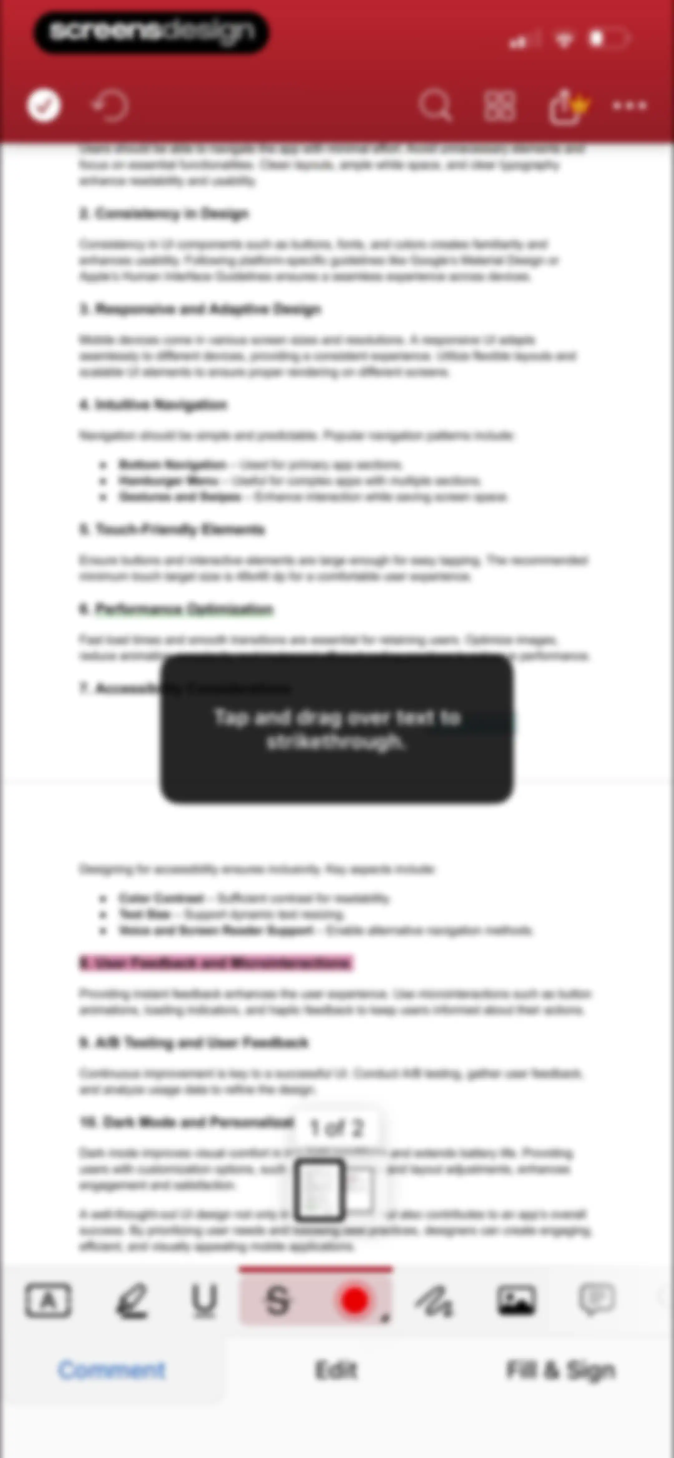 MobiPDF・PDF Text Editor・Reader screen 35