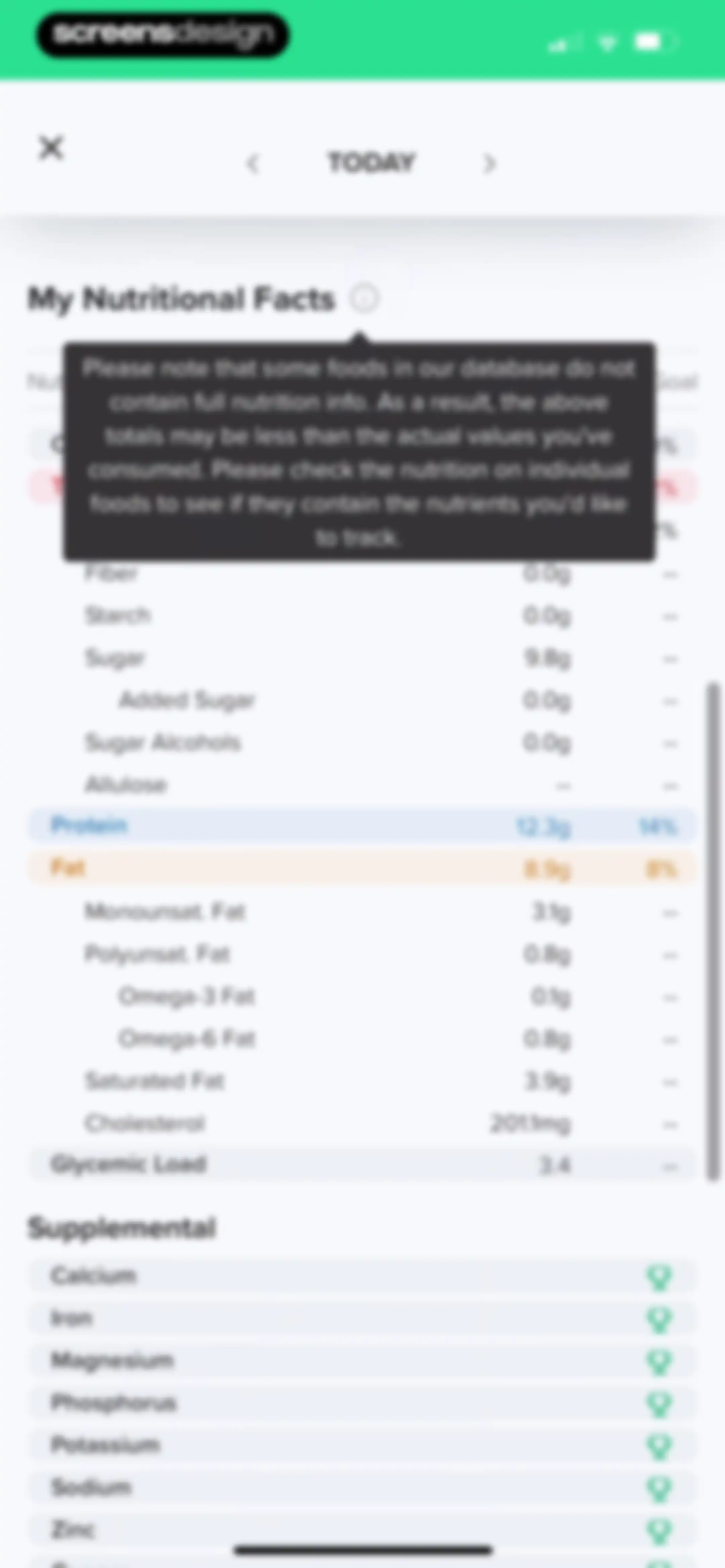 Carb Manager: Keto & Macro Log screen 201