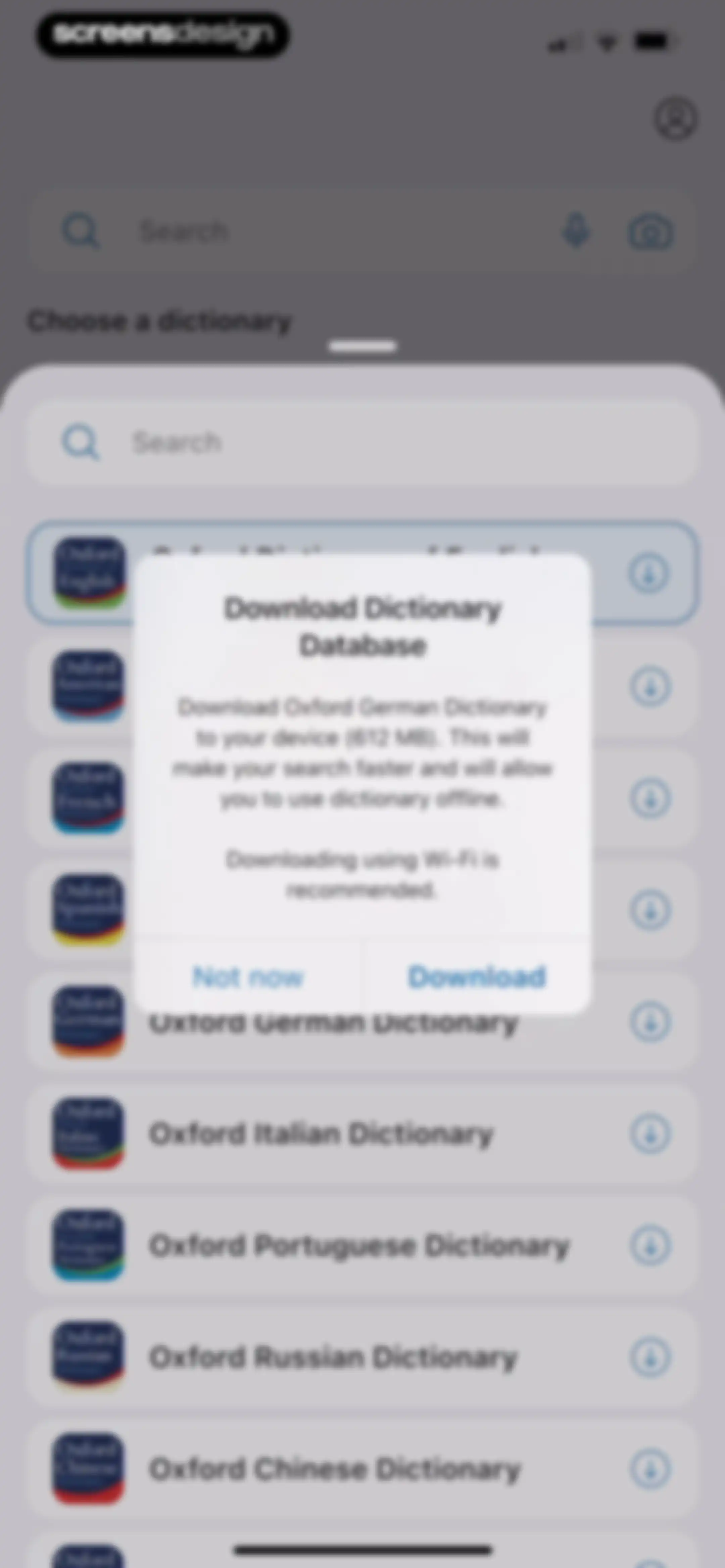 Oxford Dictionary & Thesaurus screen 11