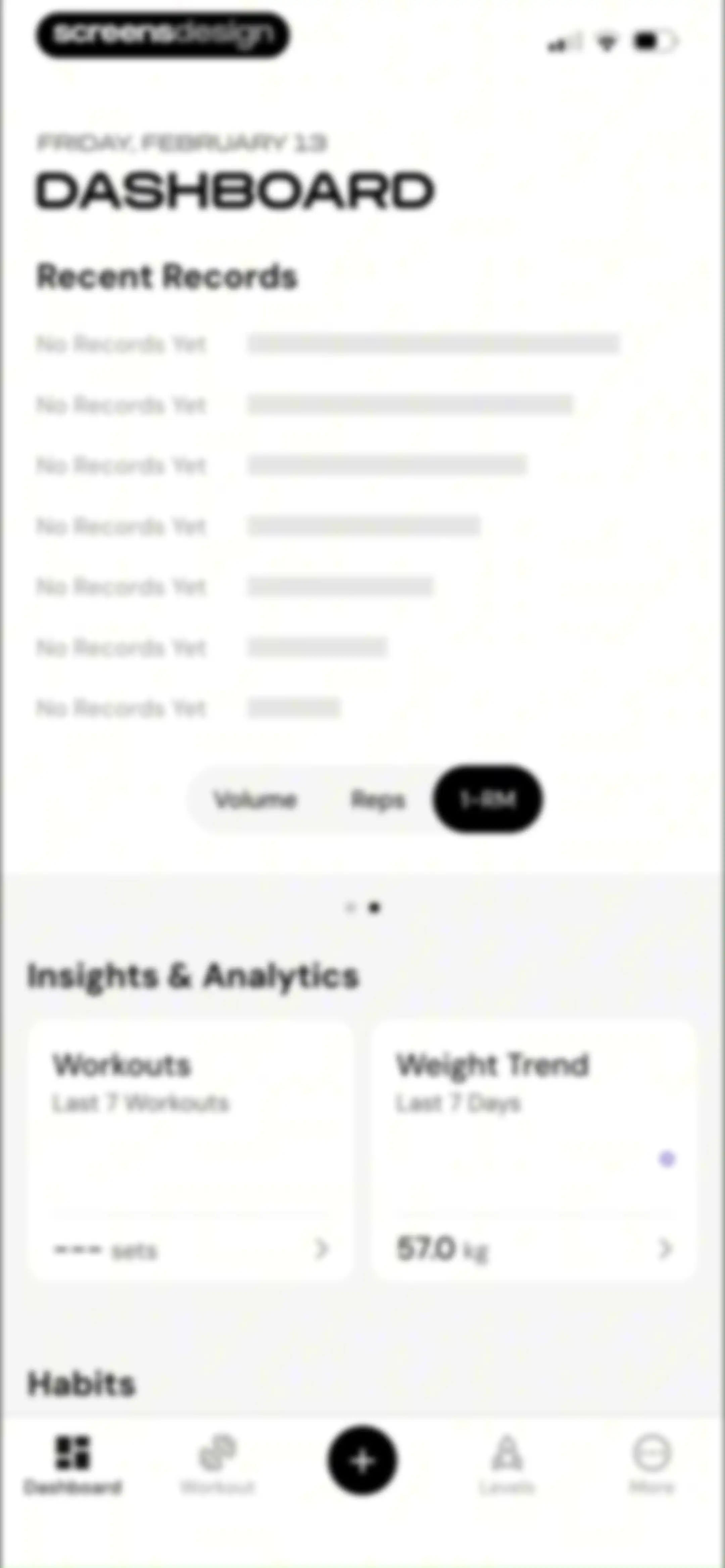 MacroFactor Workouts - Tracker screen 56