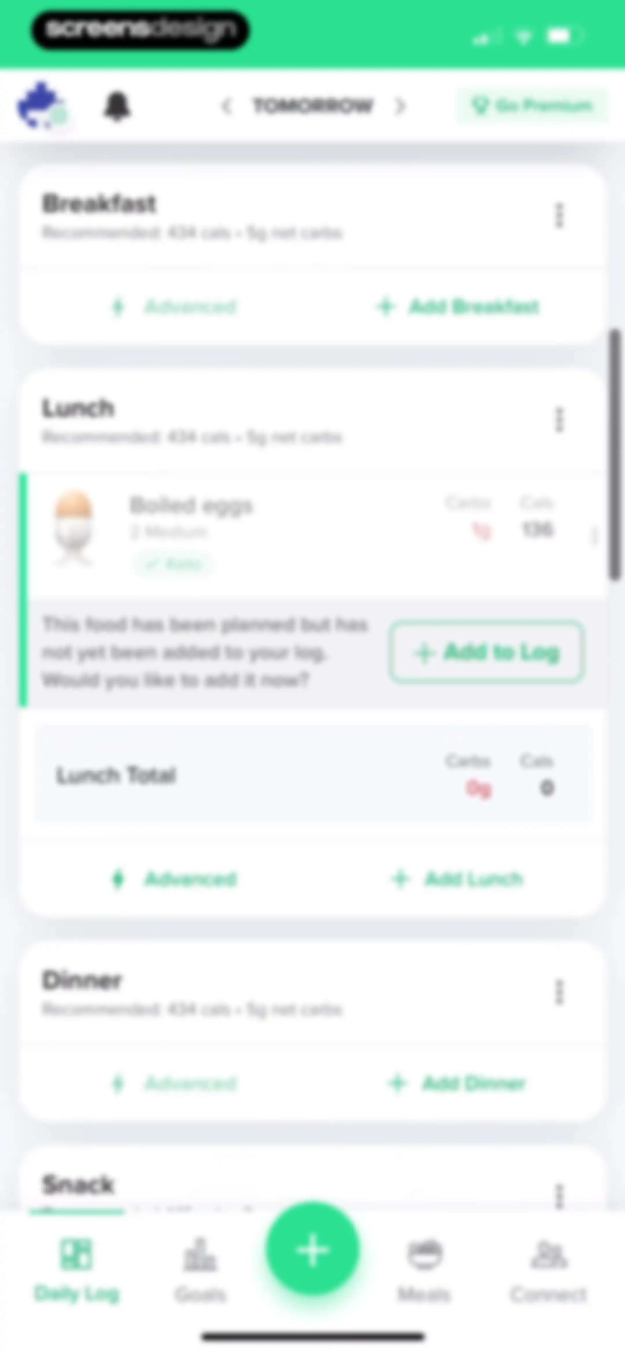 Carb Manager: Keto & Macro Log screen 83
