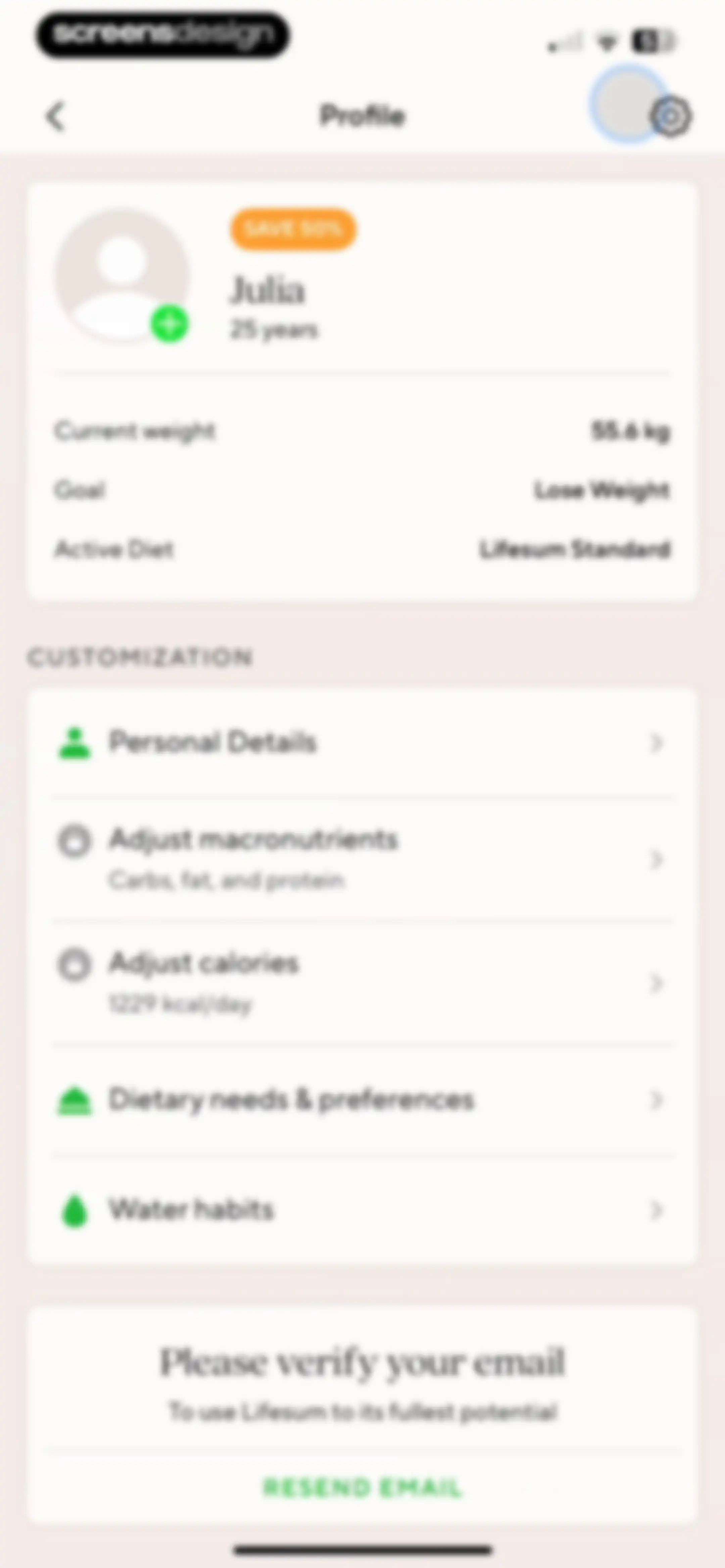 Lifesum: AI Calorie Counter screen 147