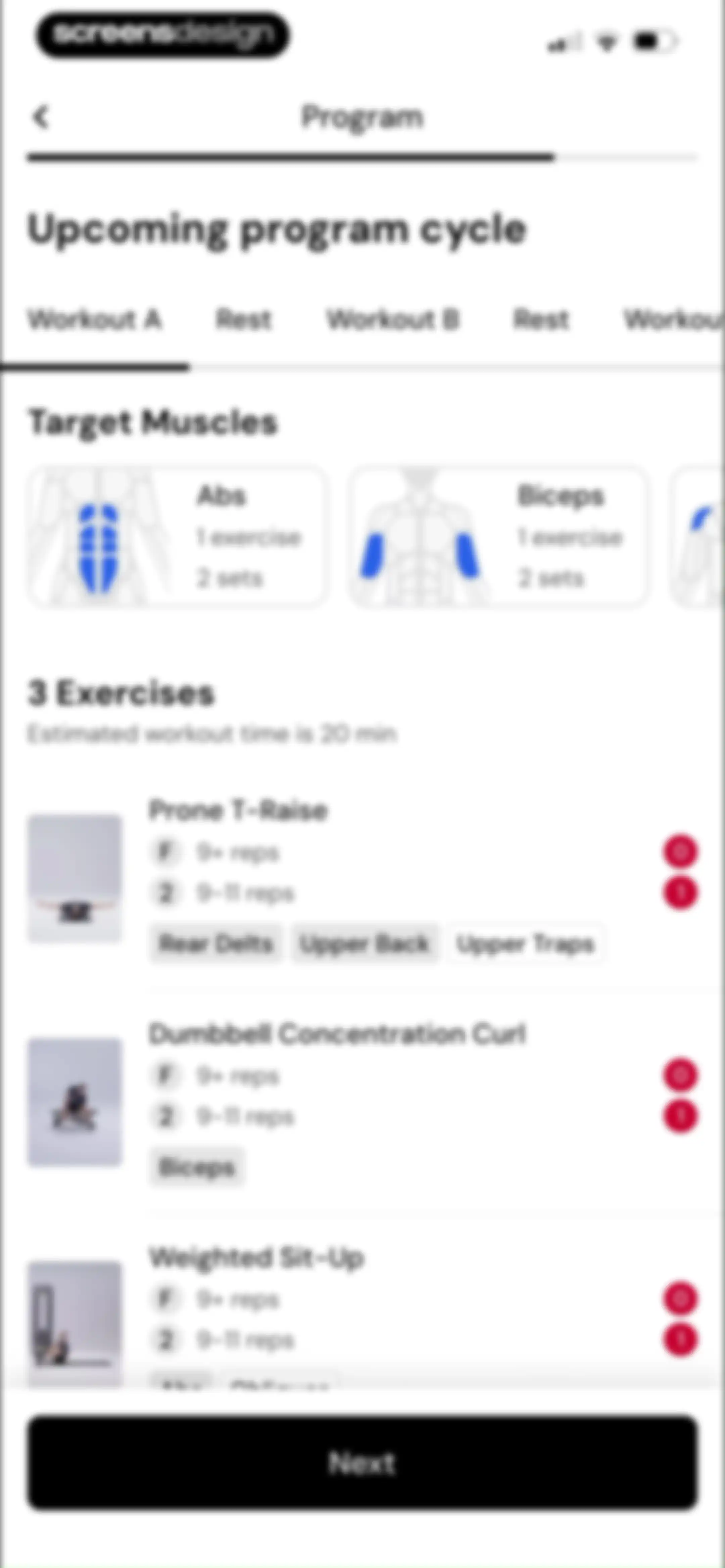 MacroFactor Workouts - Tracker screen 34