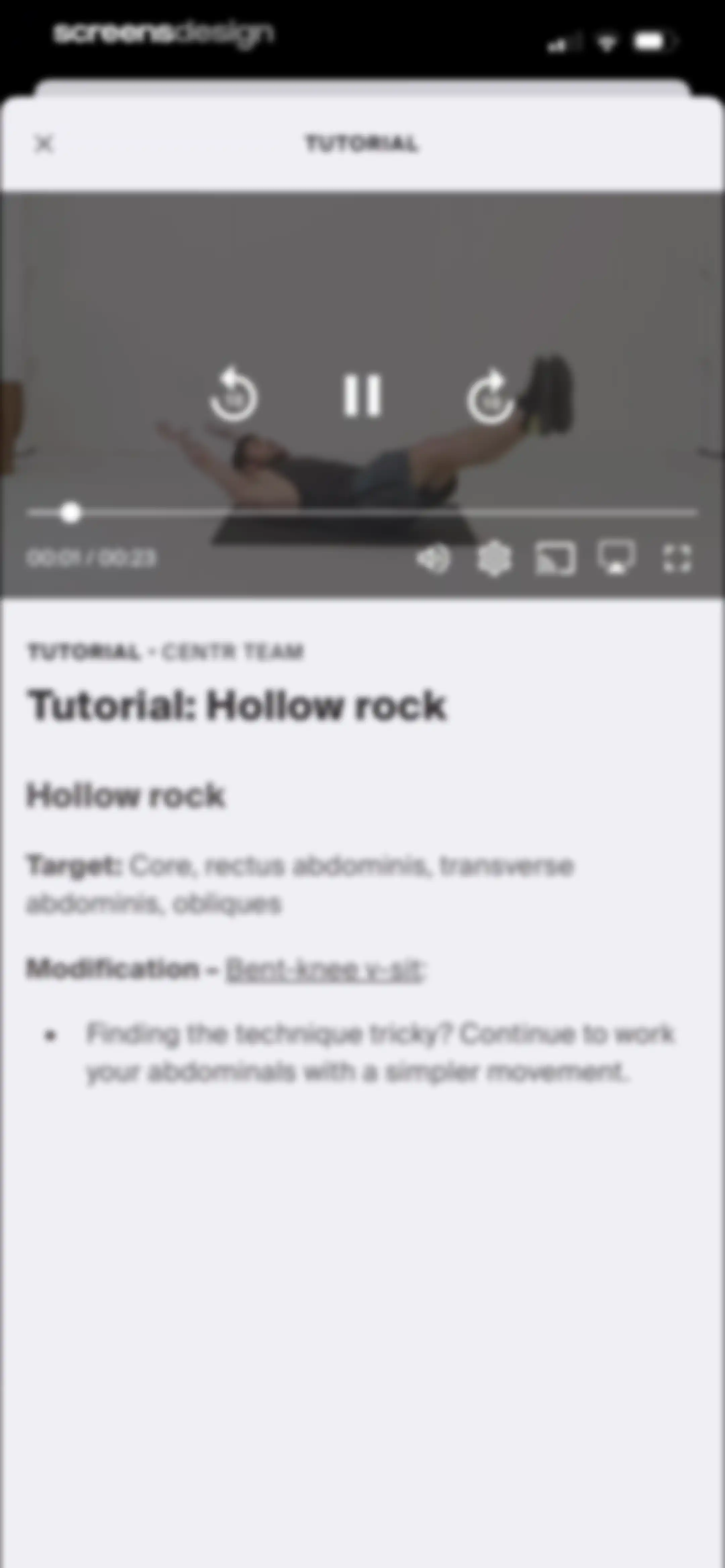 Centr: Strength & Fitness App screen 73
