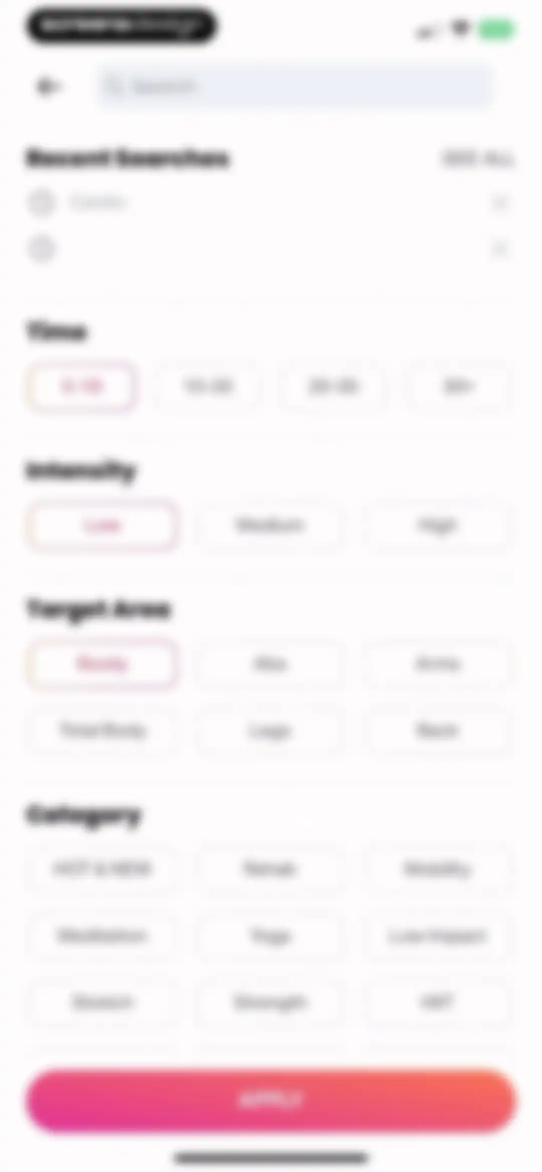 FitOn Workouts & Fitness Plans screen 84