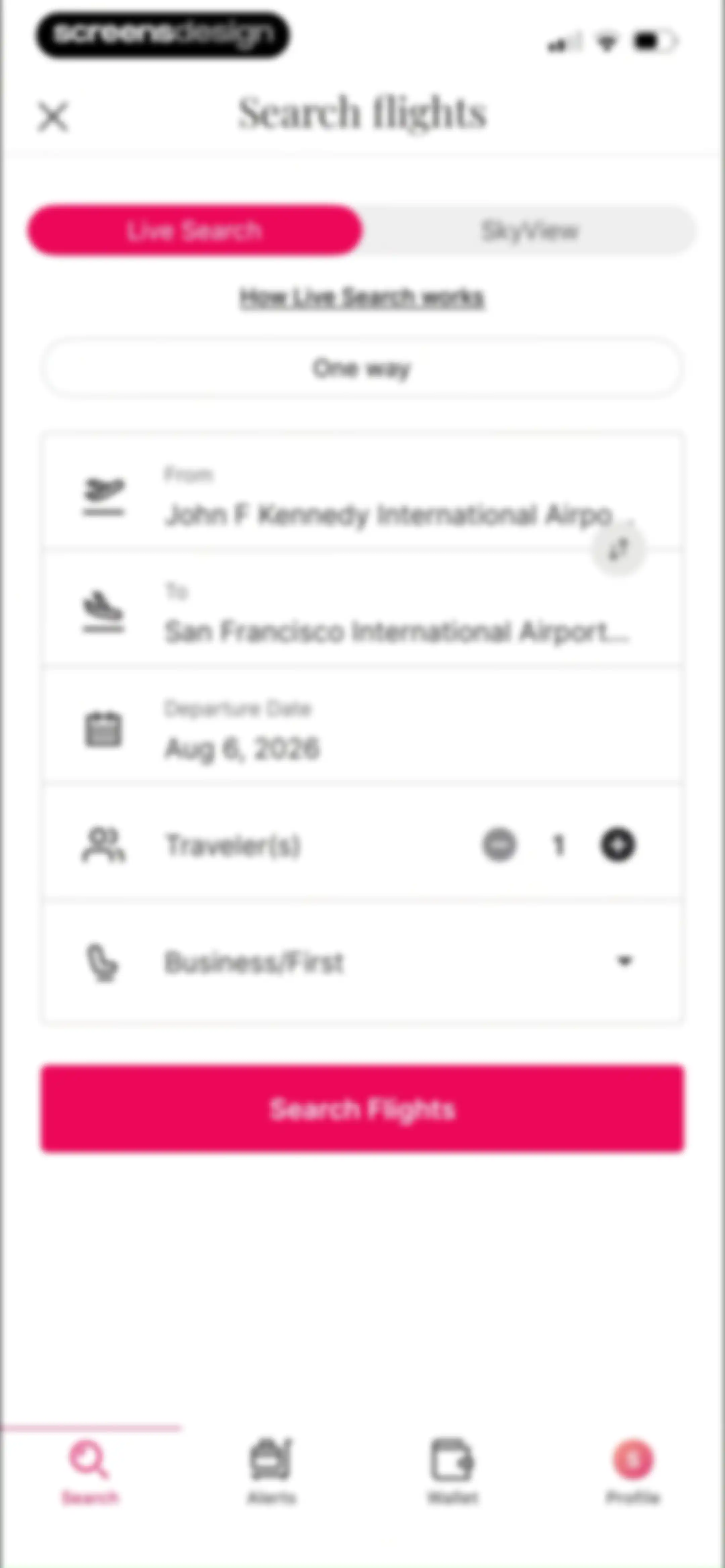Roame - Award Travel screen 11